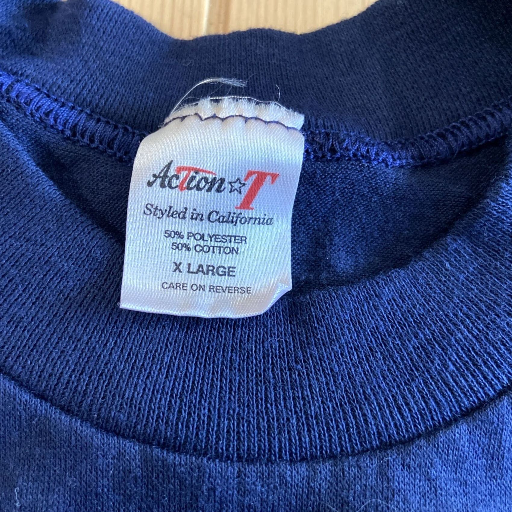 Gildan VINTAGE Bryant Bears Cal Berkeley Style T Shirt Mens XL Blue Gildan 5000 College 90s University Shirt Boys Mens Size US XL / EU 56 / 4 - 2 Thumbnail