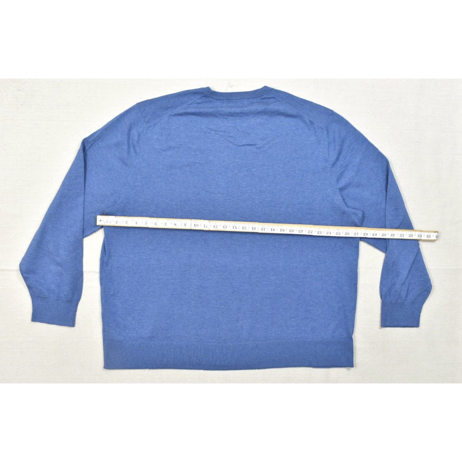 Brooks Brothers Brooks Brothers Sweater Crew Neck 2XL Men Blue Supima Cotton Long Sleeve Solid Logo Pullover Winter Fall Spring Regular Knit Shirt Size US XXL / EU 58 / 5 - 3 Thumbnail