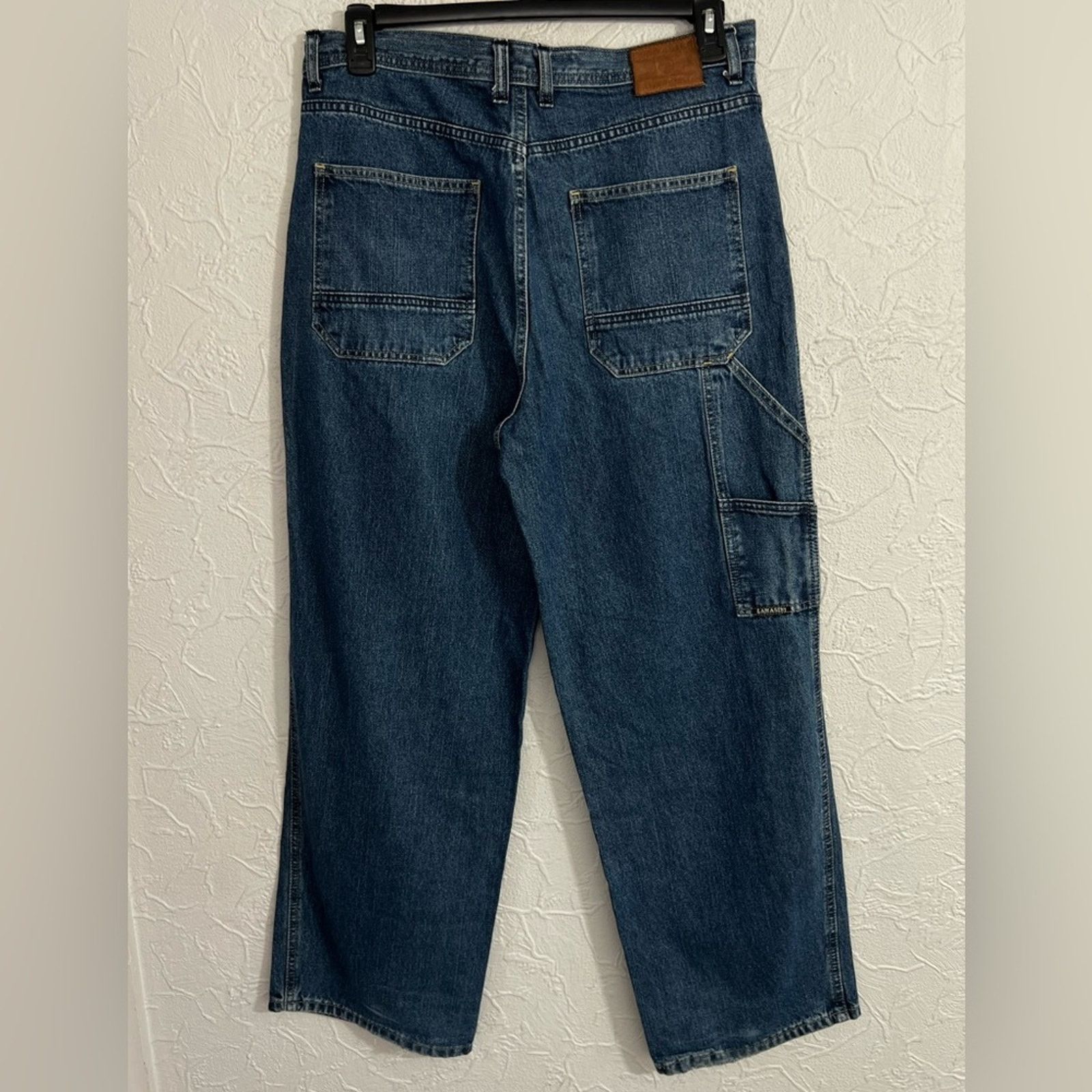 Other Lamasini Jeans Blue Carpenter Regular Fit 34x32 NICE Size US 34 / EU 50 - 2 Thumbnail