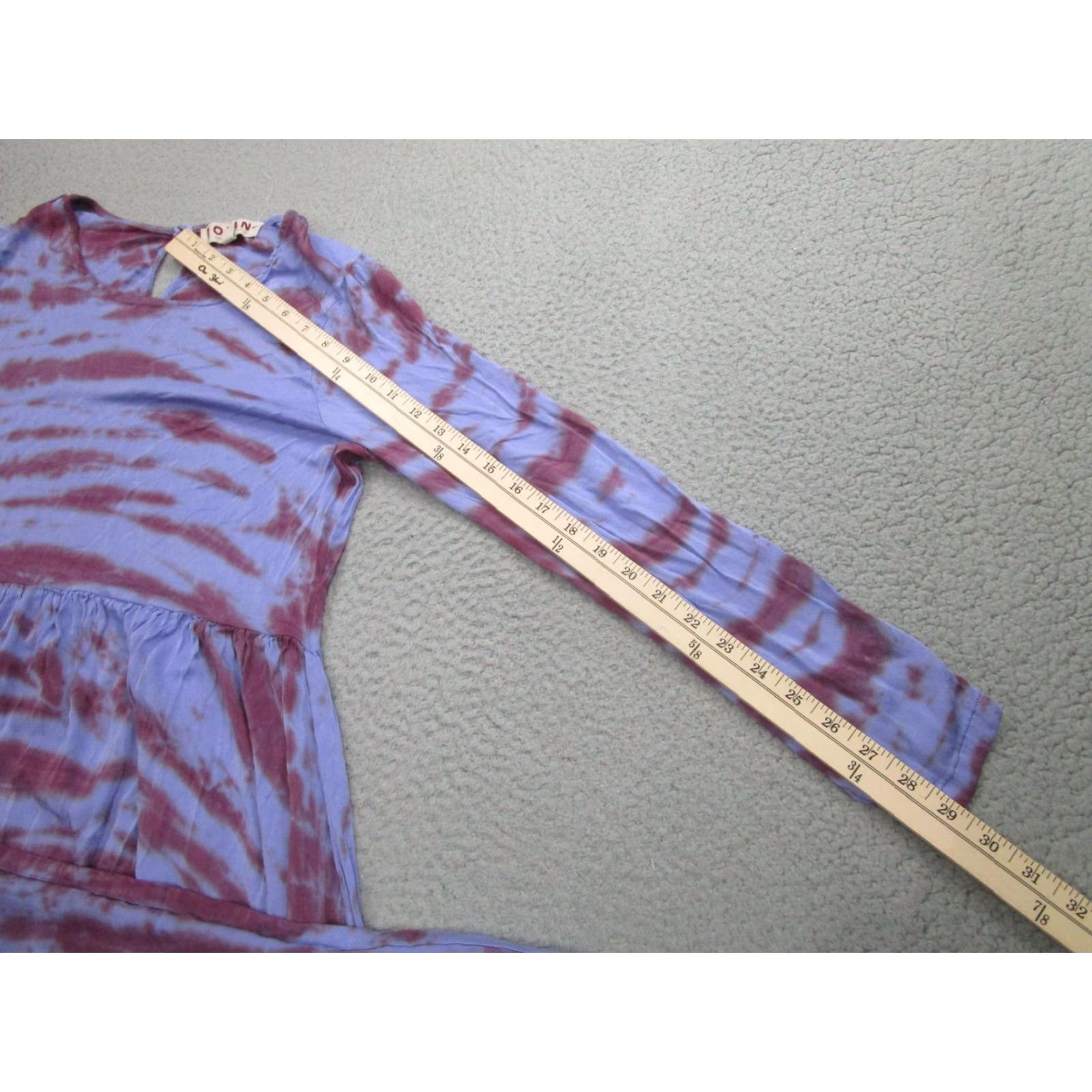 Vintage VINTAGE Dolan Left Coast Dress Womens Large Purple Tie Dye Long Sleeve Maxi Casual Size L / US 10 / IT 46 - 7 Thumbnail