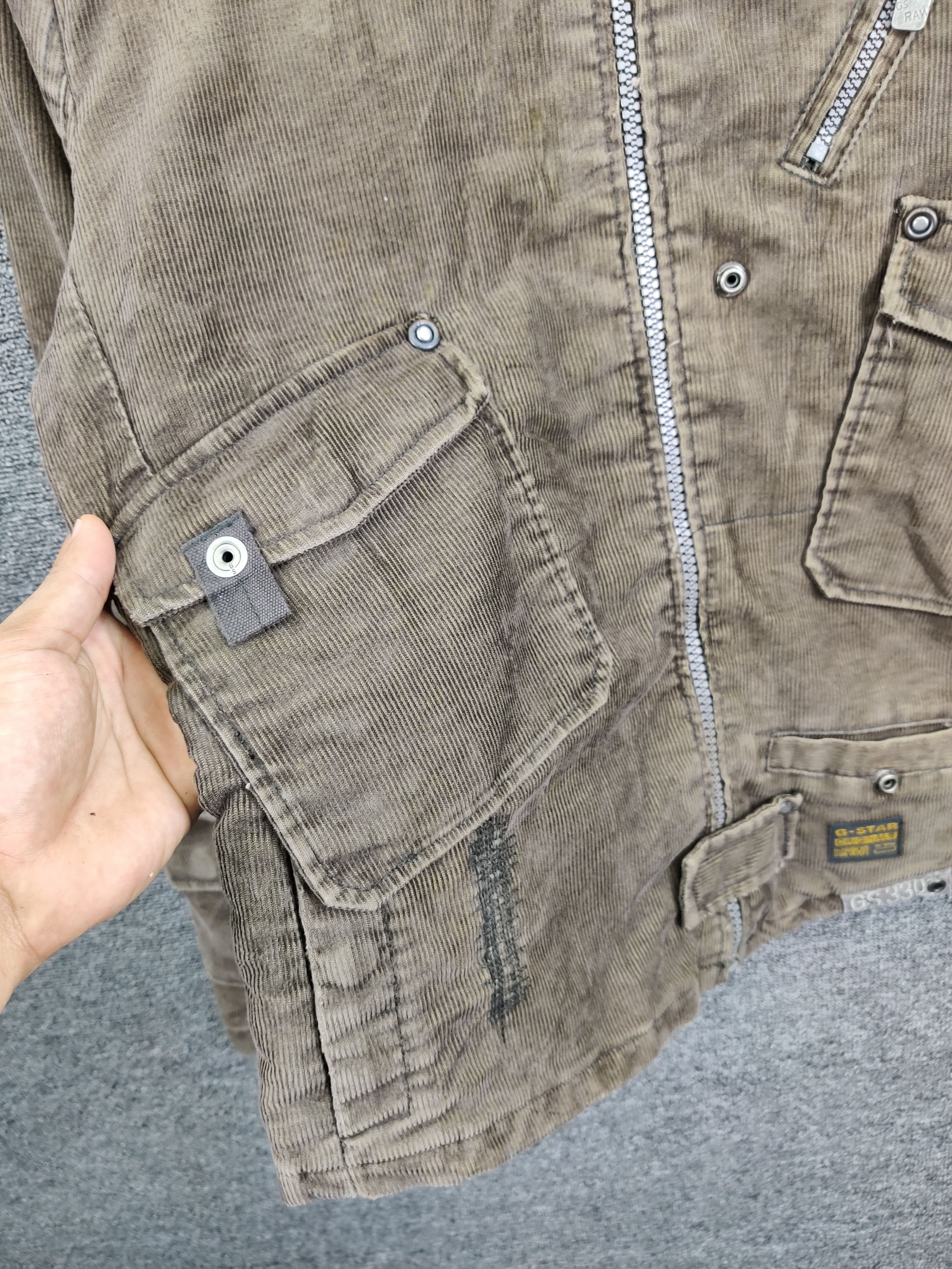 Vintage G Star Raw 3301 Corduroy Multipocket Military Jacket - www 