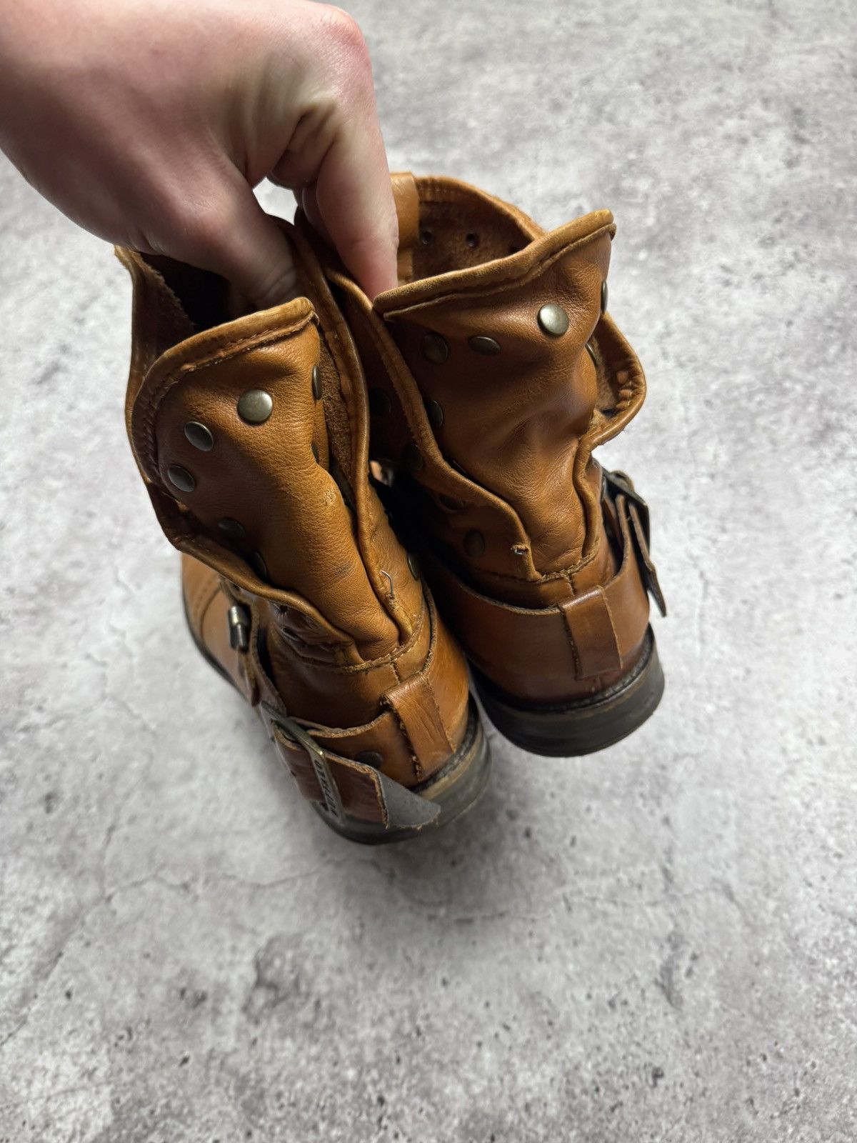 Japanese Brand A.S.9.8 Buffalo Style Studded Belted Boots Leather Japanese Size US 8 / EU 41 - 12 Thumbnail