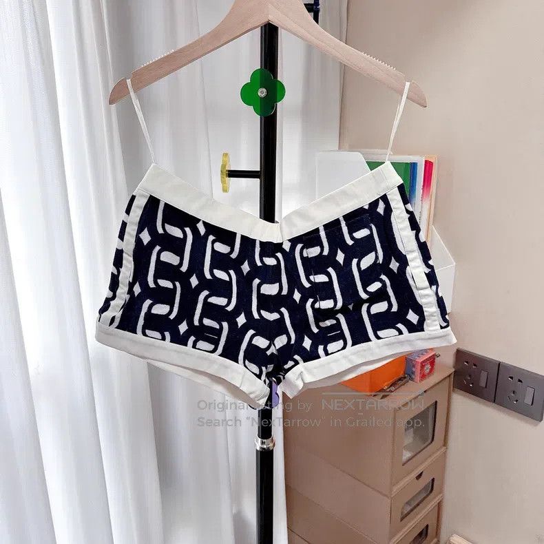 Hermes Hermes Lockchain patterned knit shorts Size 24" / US 00 / IT 34 - 1 Thumbnail