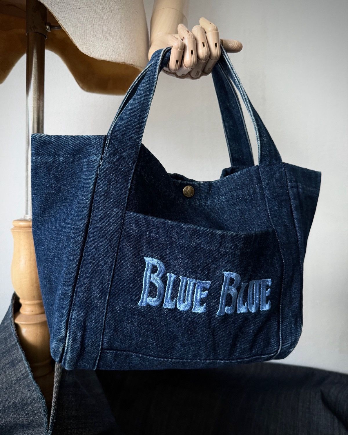 Blue Blue Japan BLUE BLUE ANCHOR DENIM TOTE BAG Size ONE SIZE - 1 Thumbnail