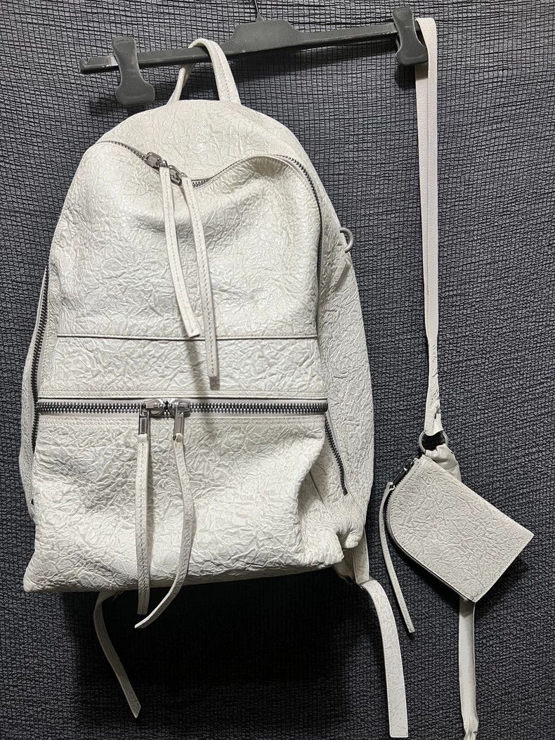 Rick Owens Rick Owens 17 SS mainline pure white embossed cowhide strap Size ONE SIZE - 7 Thumbnail