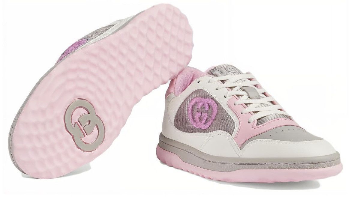 Gucci Gucci MAC80 Pink Grey Off White Sneakers Size US 7 / IT 37 - 2 Thumbnail