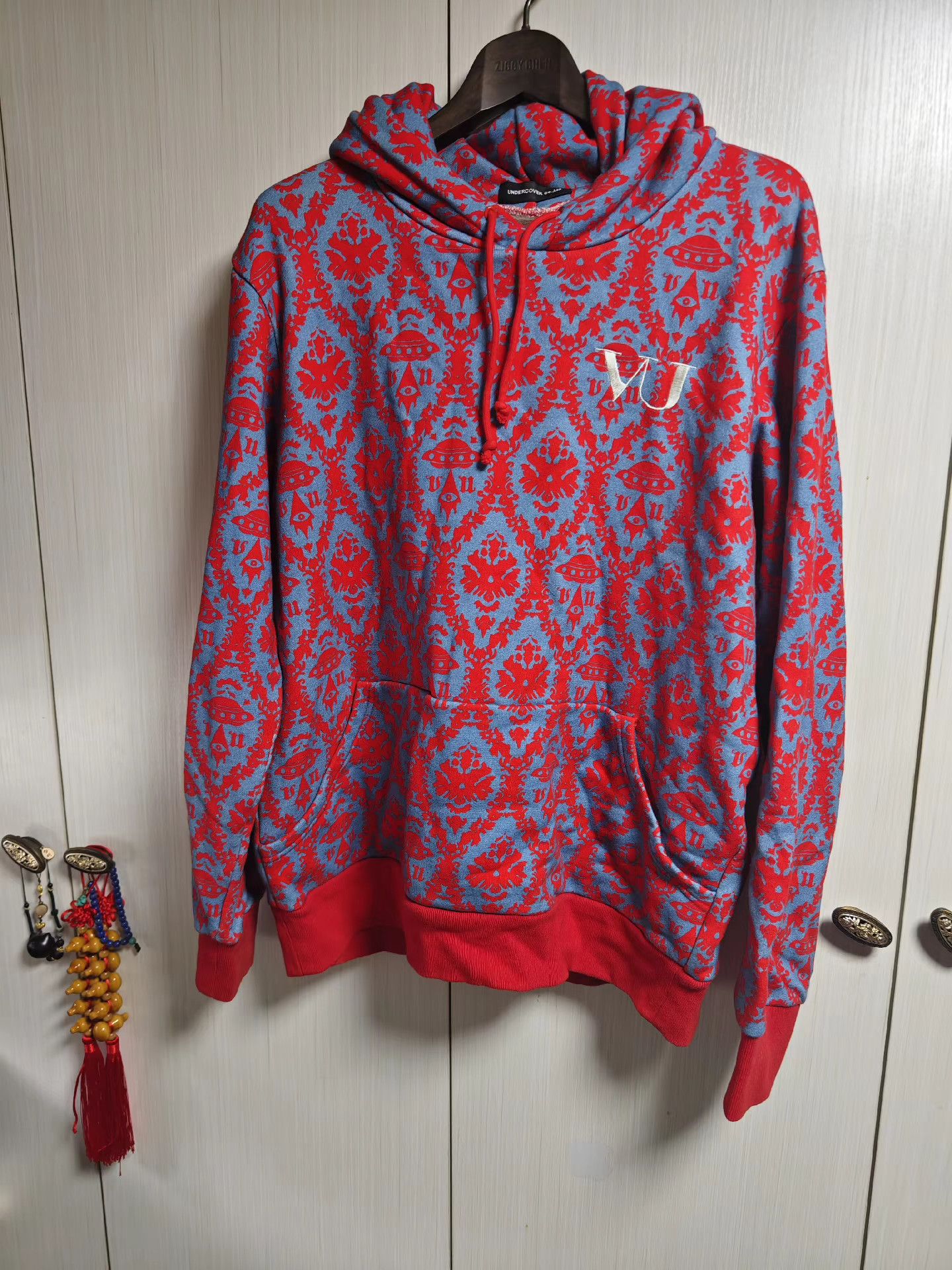 Undercover × Valentino Valentino X Undercover Red Skull Hoodie