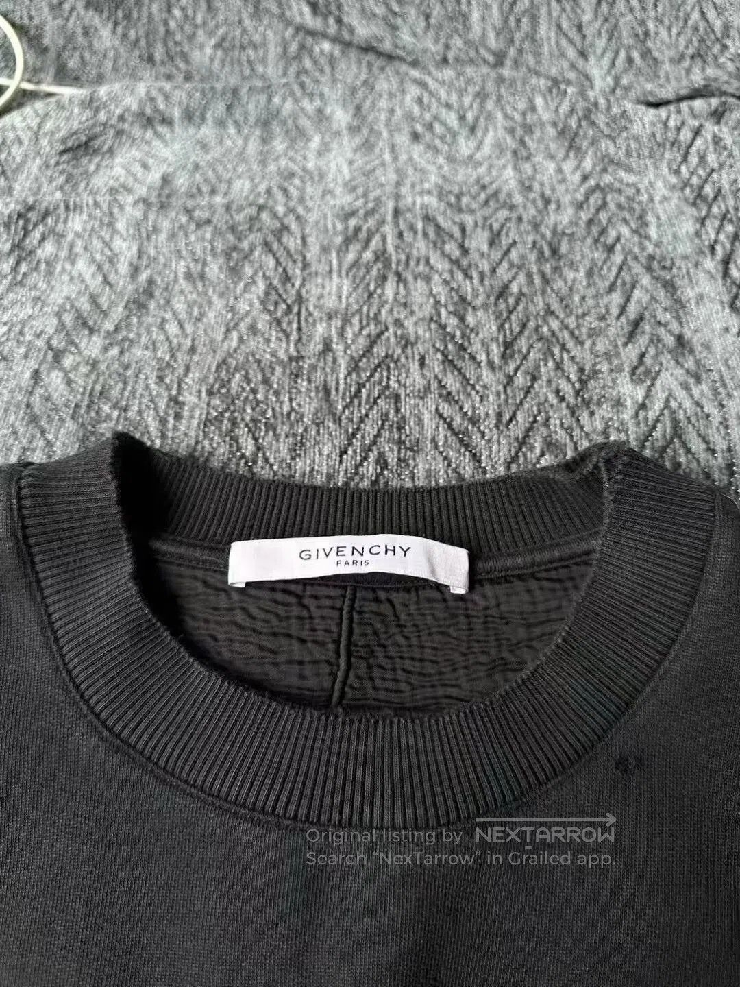 Givenchy Givenchy Black Large Hole Sweatshirt. Size US S / EU 44-46 / 1 - 3 Thumbnail