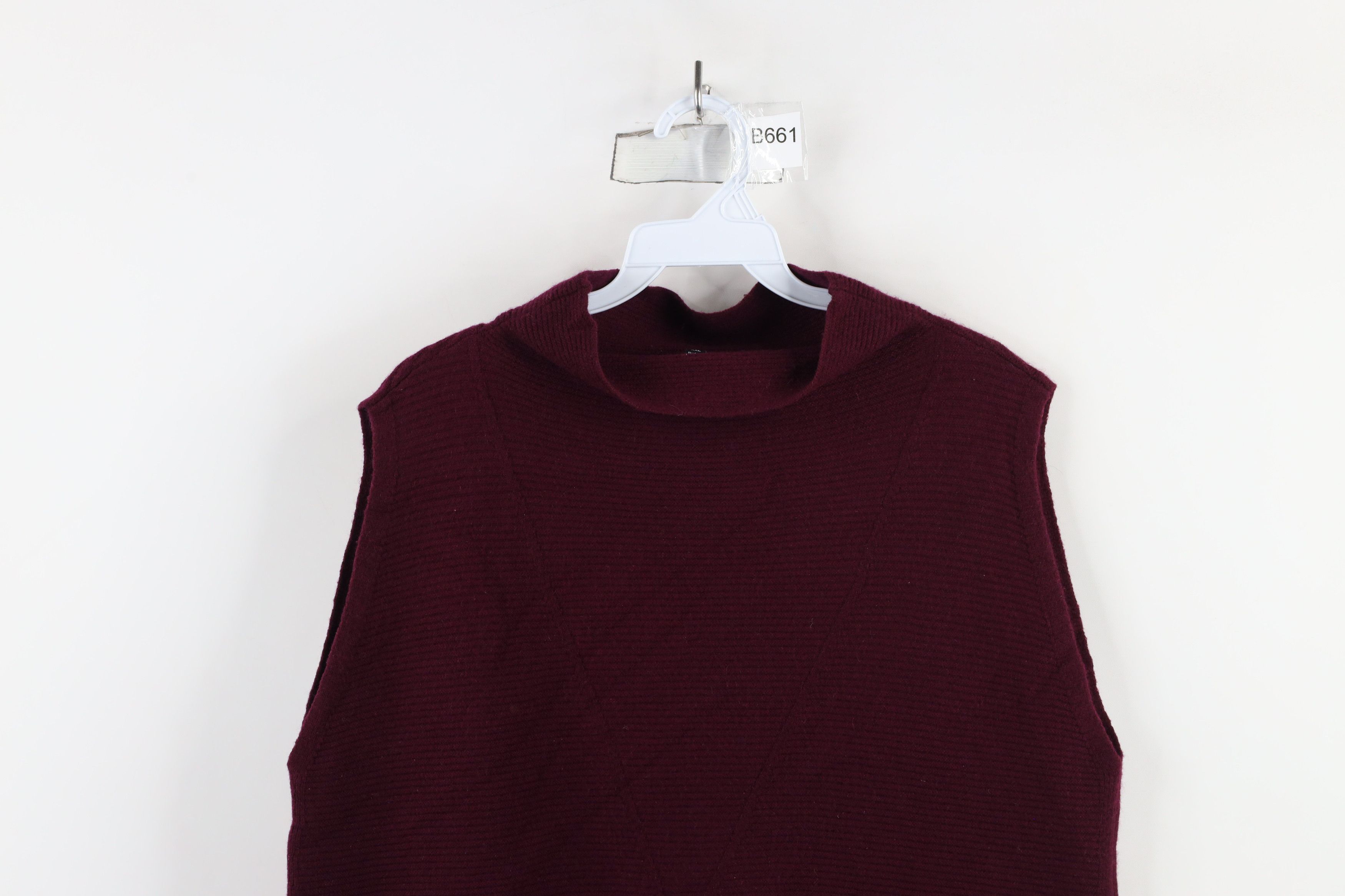 Vintage Vintage Y2K Babydoll Cashmere Ribbed Knit Sleeveless Sweater Size XXL / US 16-18 / IT 52-54 - 2 Thumbnail