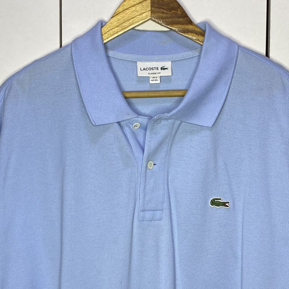 Lacoste Lacoste Blue Classic Fit Polo Shirt | 8 Size US XXL / EU 58 / 5 - 4 Thumbnail