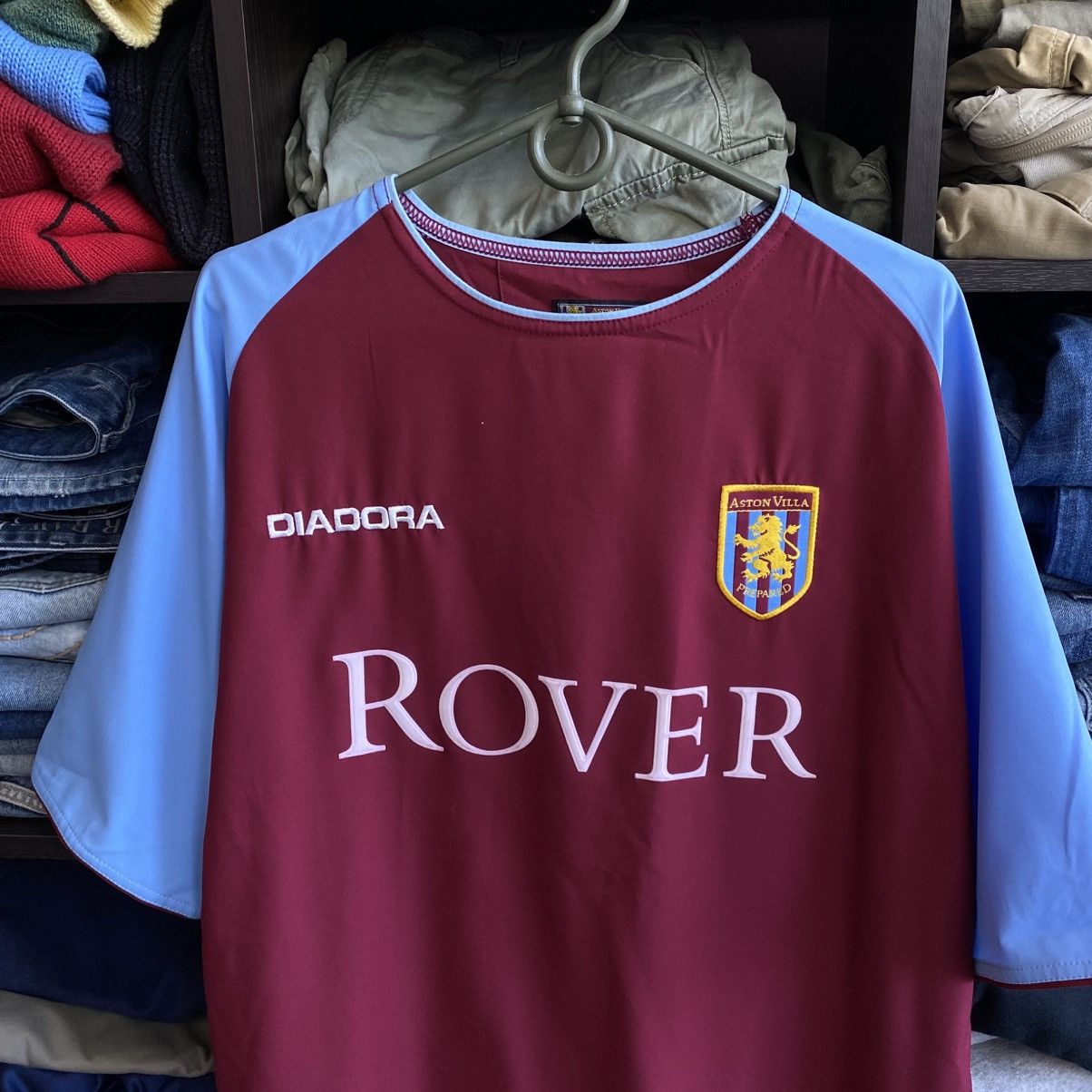 Diadora Vintage Diadora Aston Villa 1990’s Rover Rare Soccer jersey Size US M / EU 48-50 / 2 - 2 Thumbnail