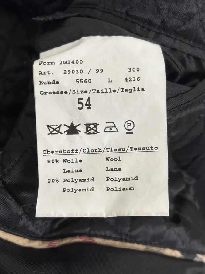 Burberry 2000s Burberry Black Double-Breasted Wool Coat Size US L / EU 52-54 / 3 - 11 Thumbnail