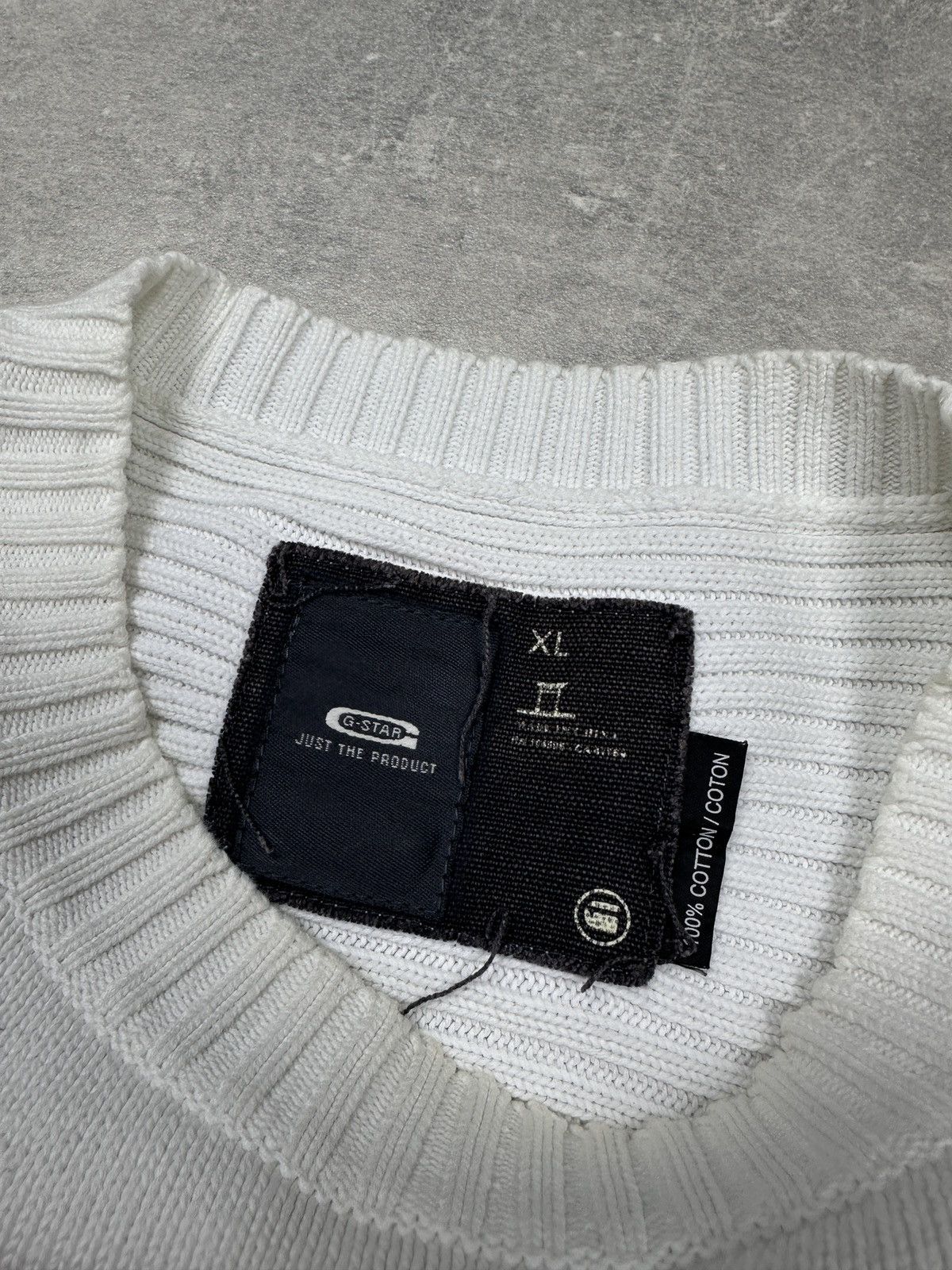 G-Star × Vintage Vintage Sweater G-Star Raw Demim Size US XL / EU 56 / 4 - 7 Thumbnail