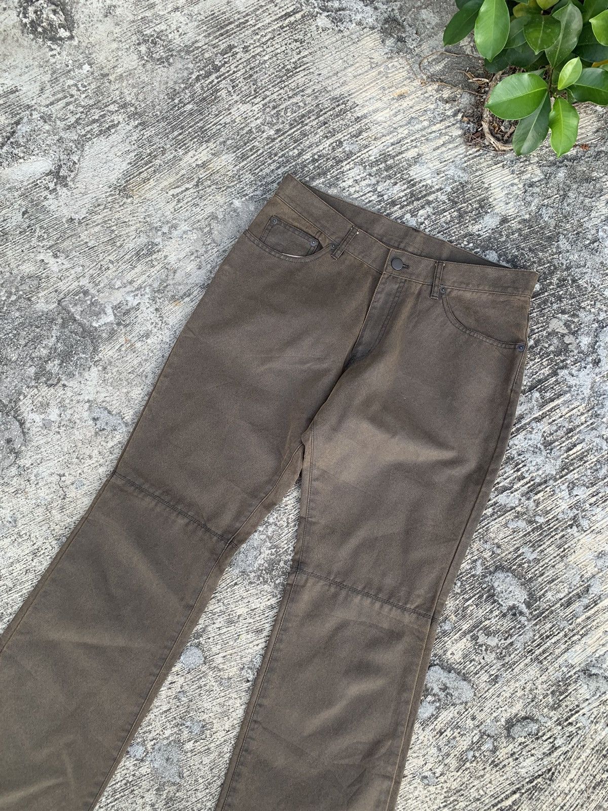 Michel Klein Flare michel klein waxed pants Size 31" - 4 Thumbnail