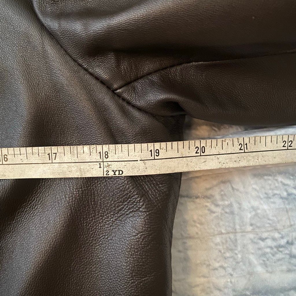 Other Style & Co women L genuine leather full zip satin lined jack Size L / US 10 / IT 46 - 10 Thumbnail