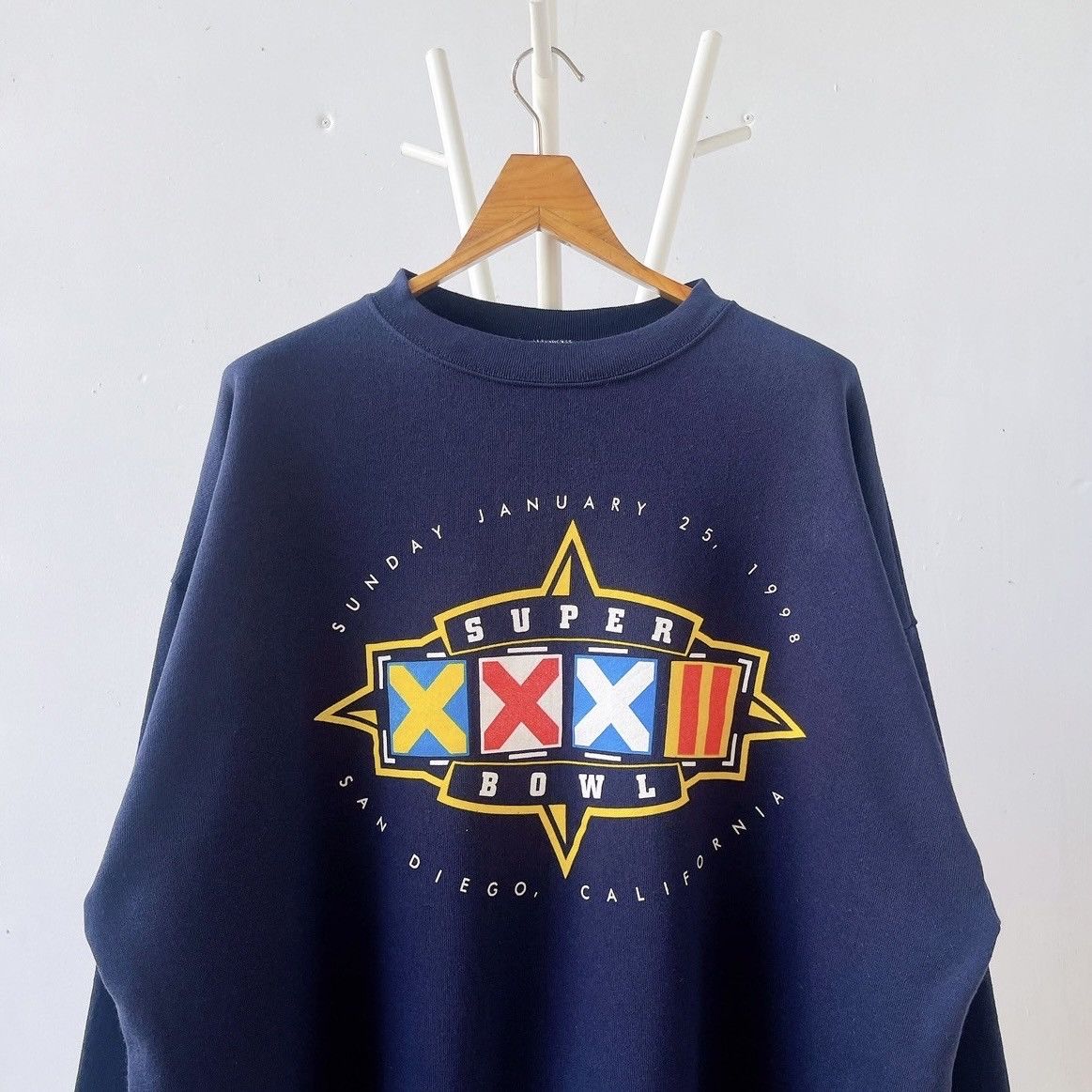 Vintage 90s Super Bowl NFL Football sweatshirt/ 2XL Size US XXL / EU 58 / 5 - 3 Thumbnail