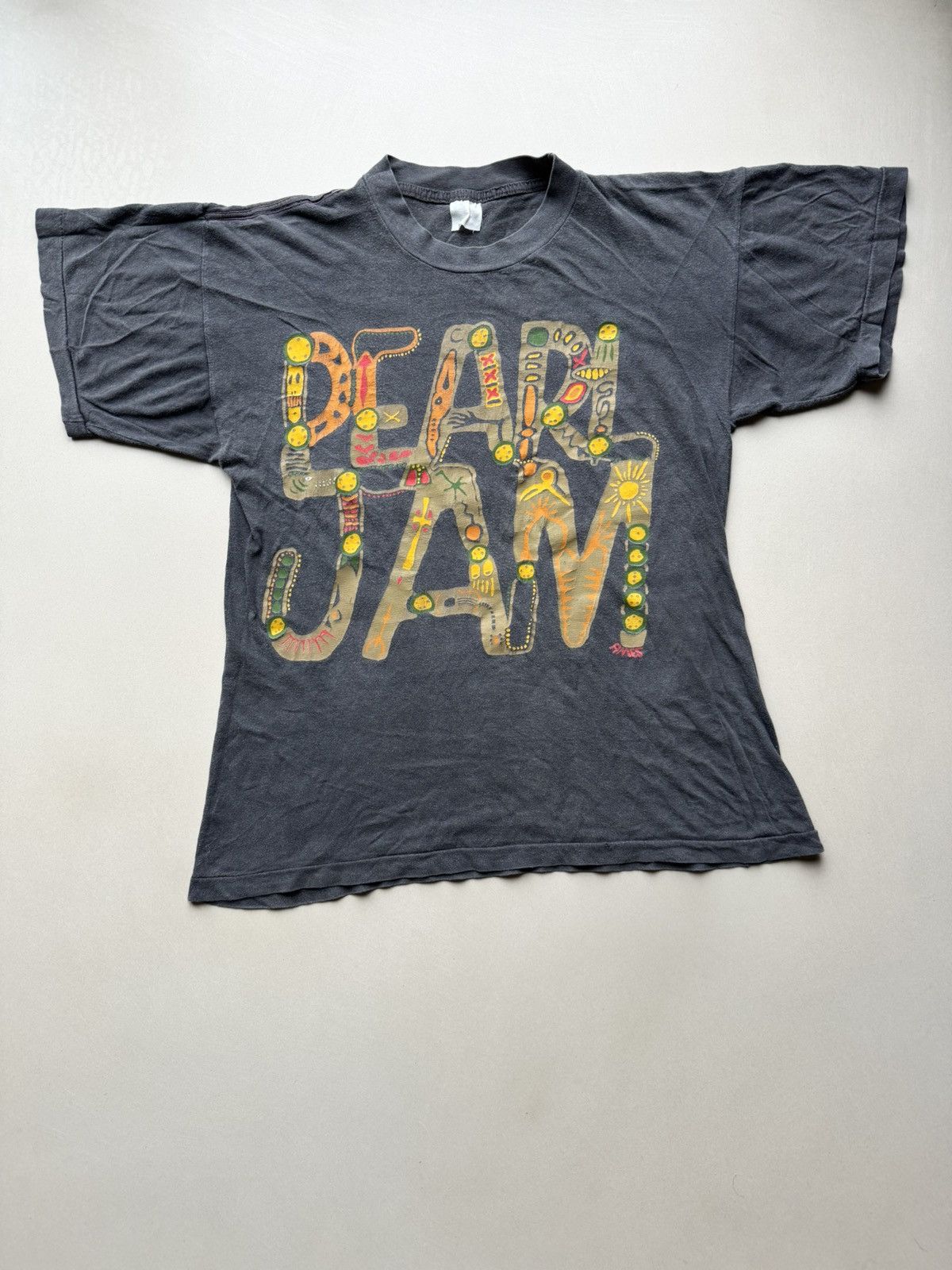 Band Tees × Vintage Vintage 90s Rare Pearl Jam Music For Rhinos T 