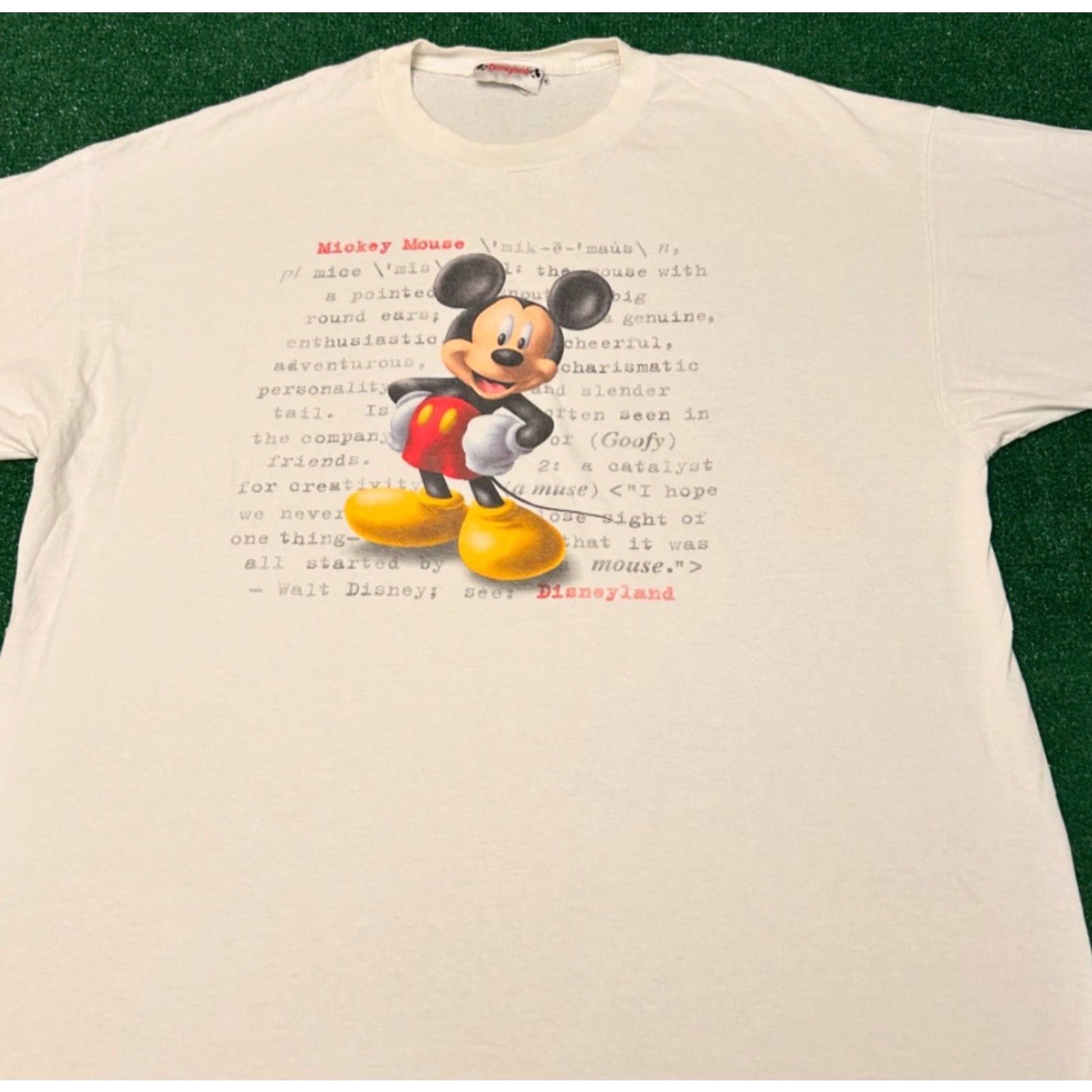 Disney VINTAGE Disney Mickey Mouse Cartoon Disneyland VTG Shirt Mens 3XL White Short Sleeve 90s Size US XXL / EU 58 / 5 - 3 Thumbnail