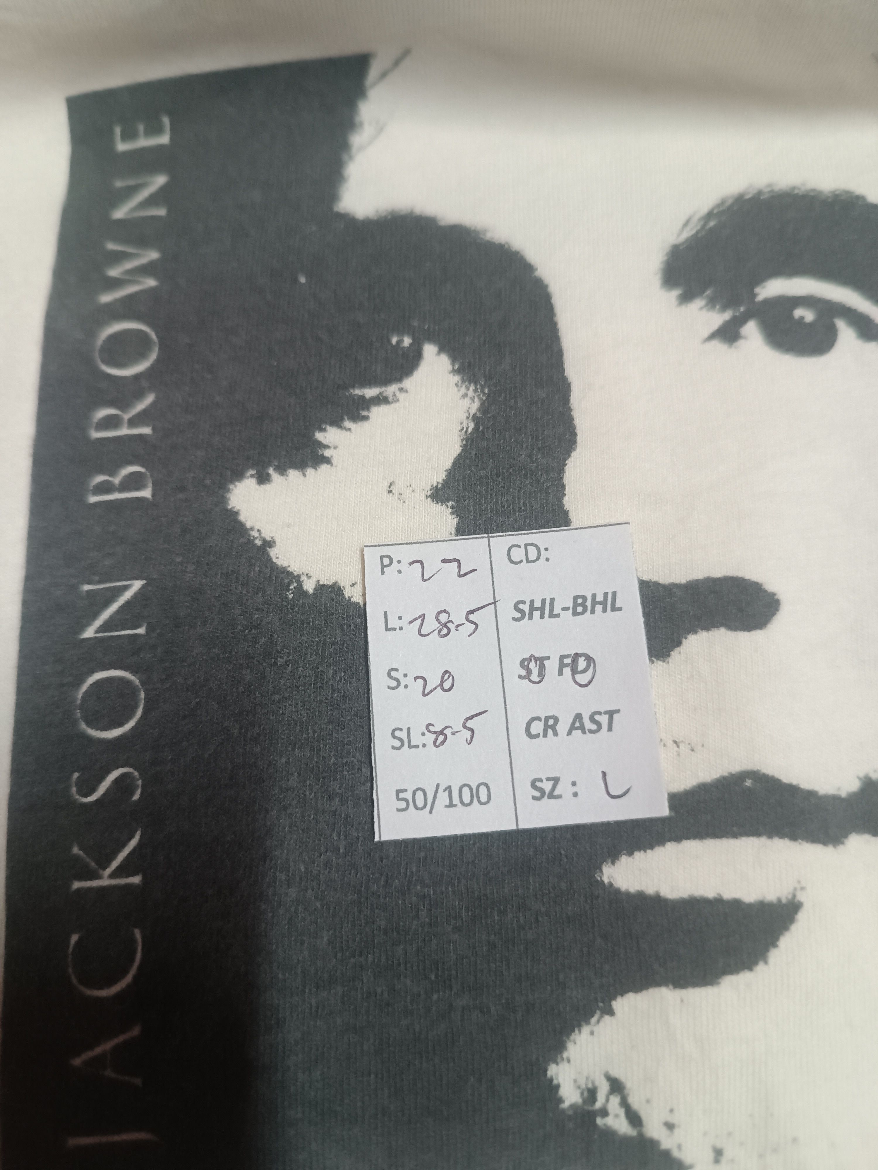 Band Tees VINTAGE 08 JACKSON BROWNE TOUR US springsteen neil young Size US L / EU 52-54 / 3 - 19 Thumbnail