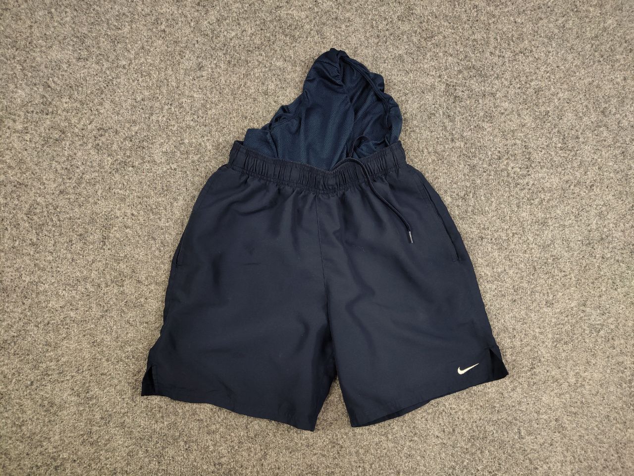 Nike Vintage Nike Shorts Dark Logo swoosh casual Y2K Streetwear Size US 31 - 6 Thumbnail