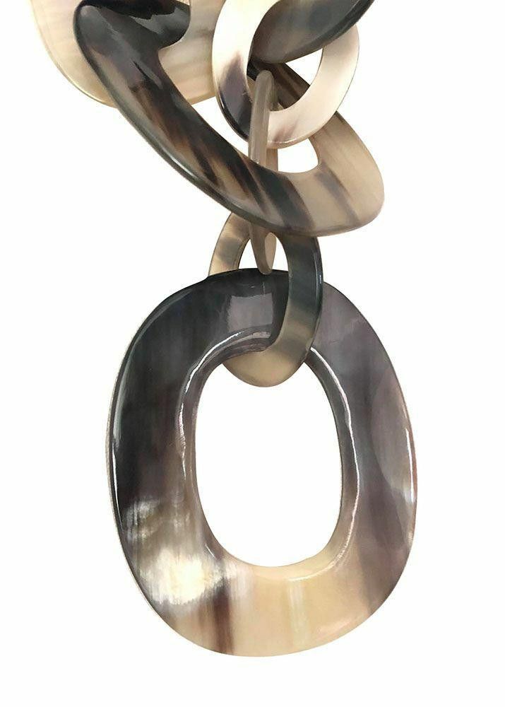Designer Hand Made Textured Cow Horn Necklace Size ONE SIZE - 6 Thumbnail