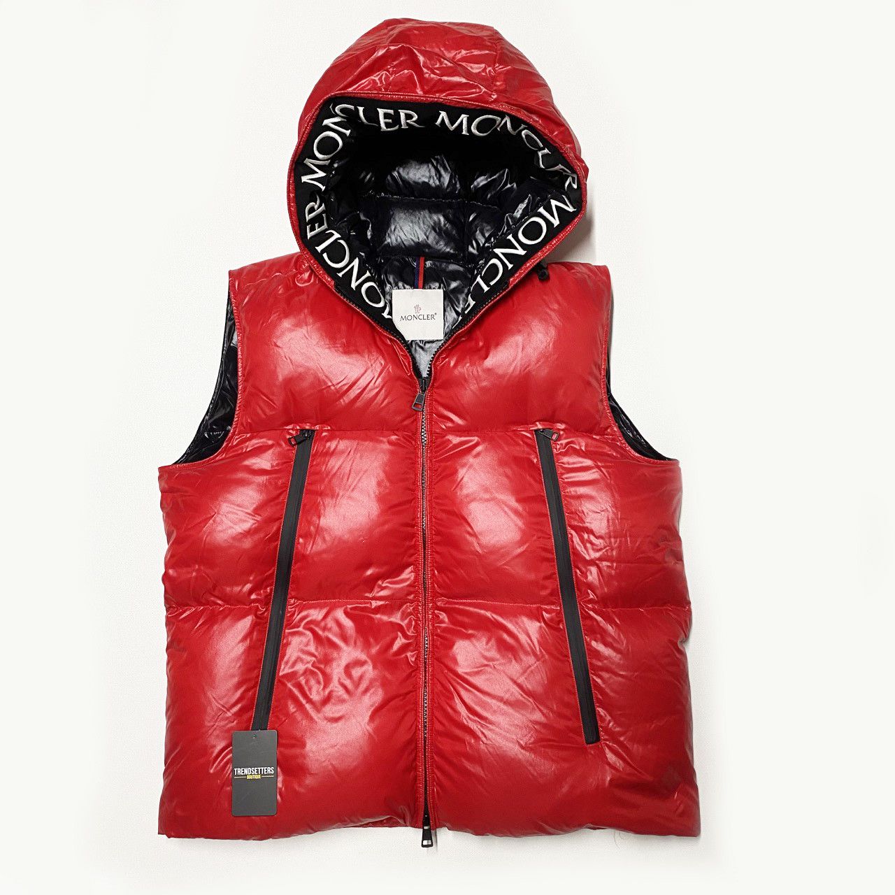 Moncler vest mens red deals