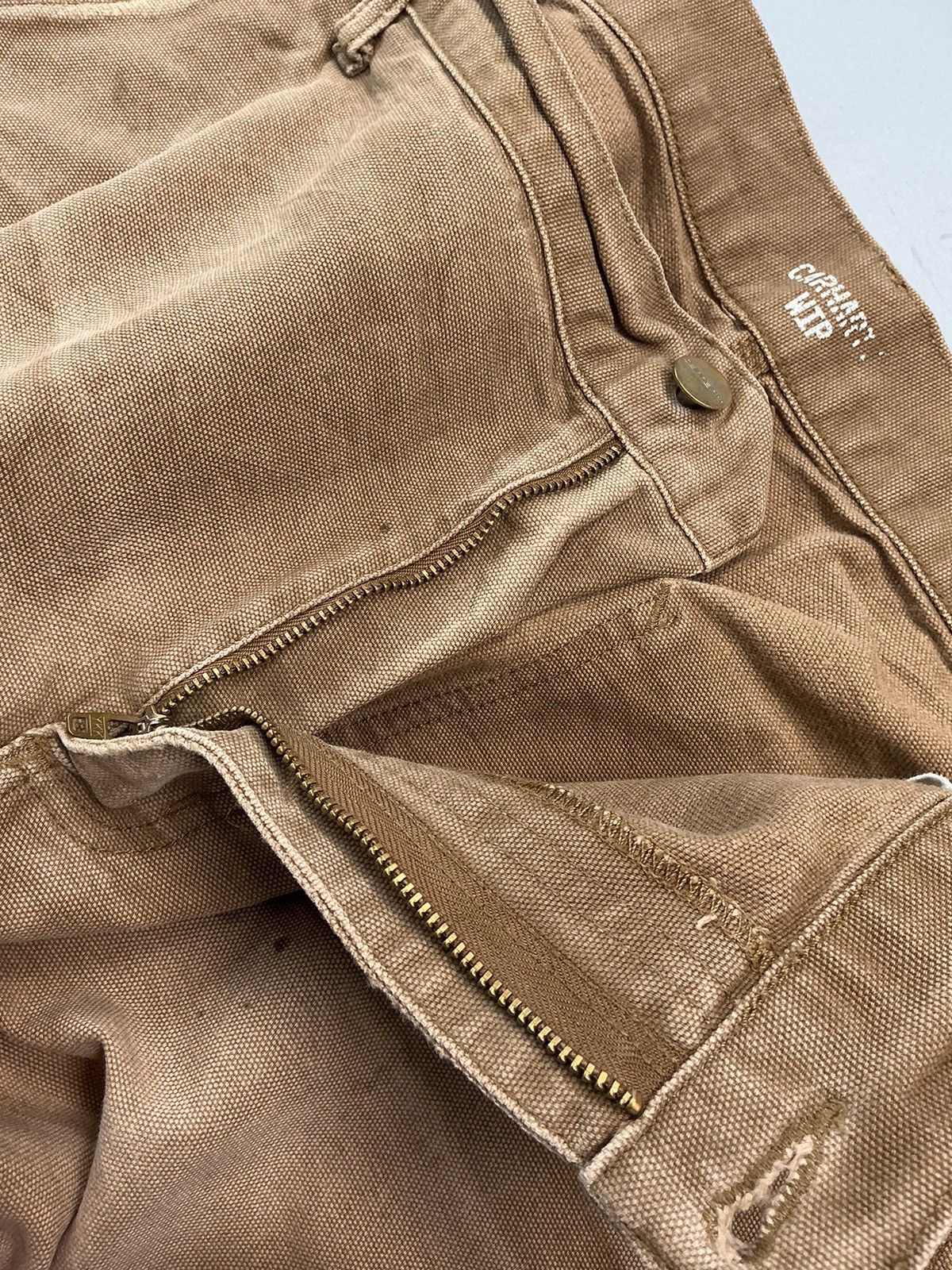 Carhartt Wip Vintage faded Carhartt carpenter damaged denim Size US 40 / EU 56 - 9 Thumbnail