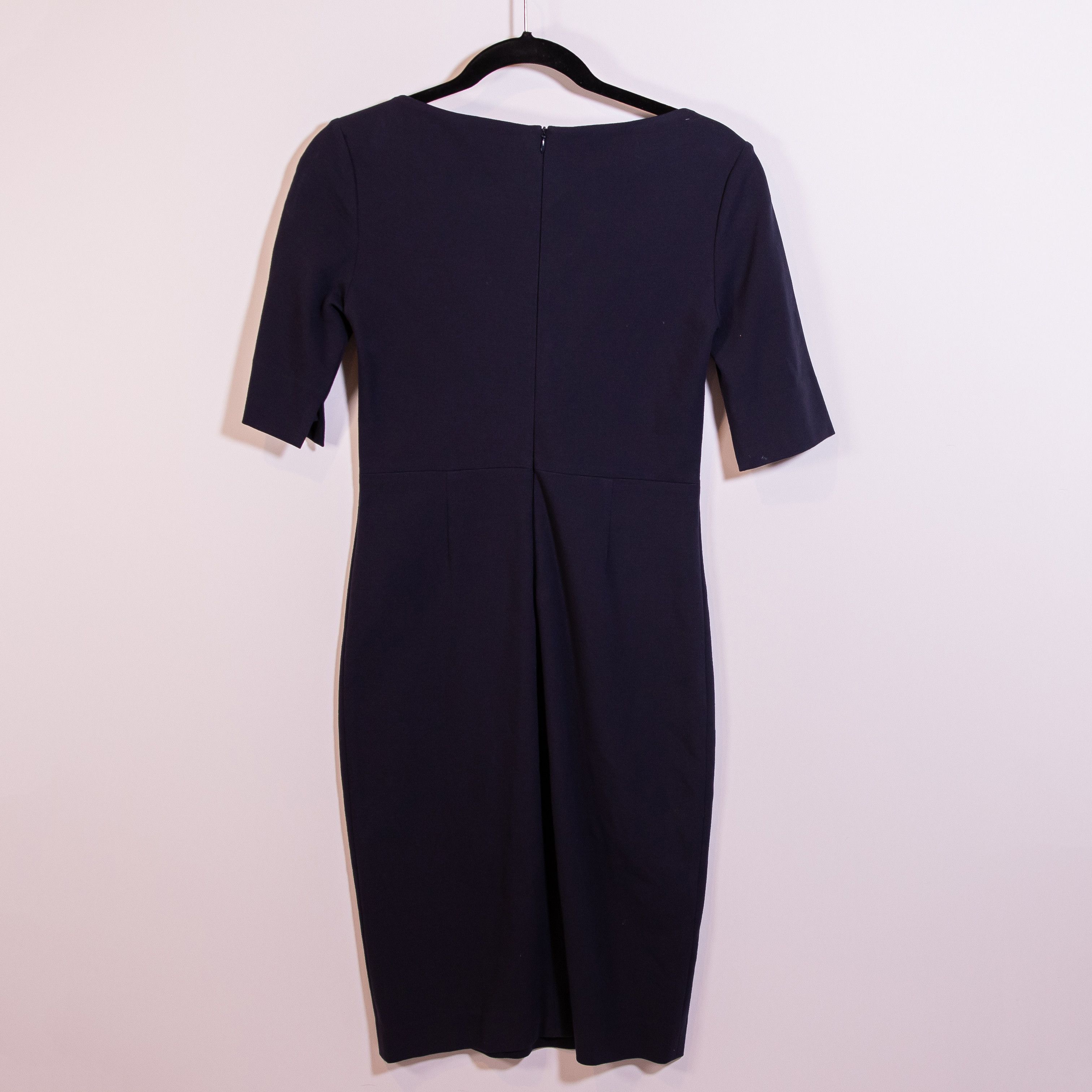 M.M.LaFleur MM. Lafleur Ponte Stretch Notched V Neck Half Size XS / US 0-2 / IT 36-38 - 4 Thumbnail
