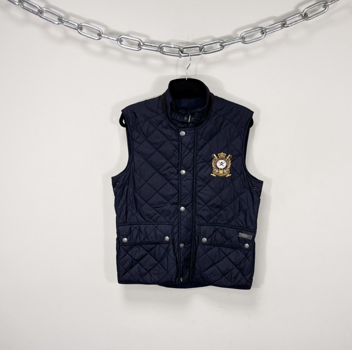 Hackett Hackett London Men’s Navy Blue Quilted Vest Gilet Jacket Size US M / EU 48-50 / 2 - 1 Thumbnail