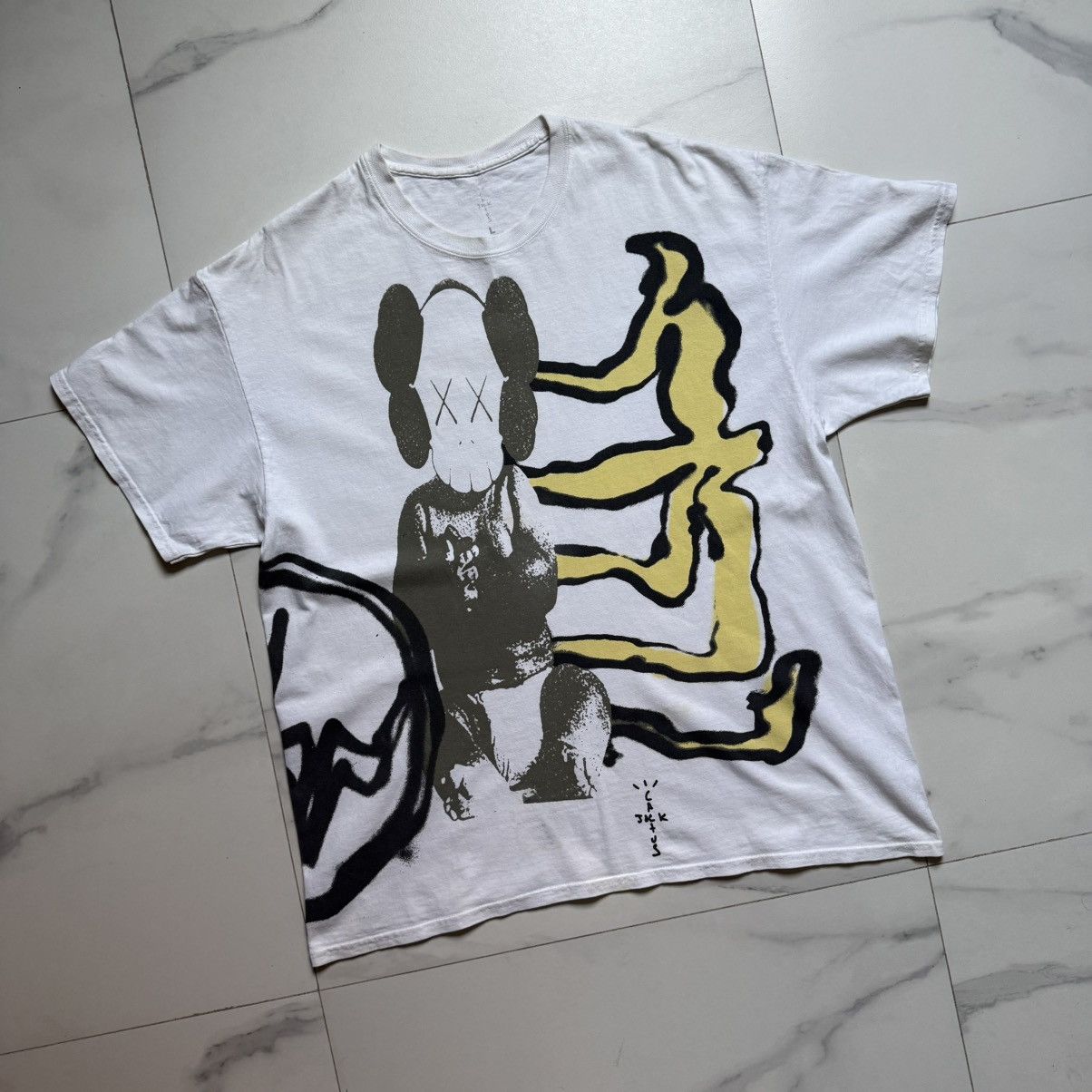 Fragment Design × Kaws × Travis Scott Travis Scott Cactus Jack x Kaws For Fragment SS21 T-Shirt Size US L / EU 52-54 / 3 - 4 Thumbnail