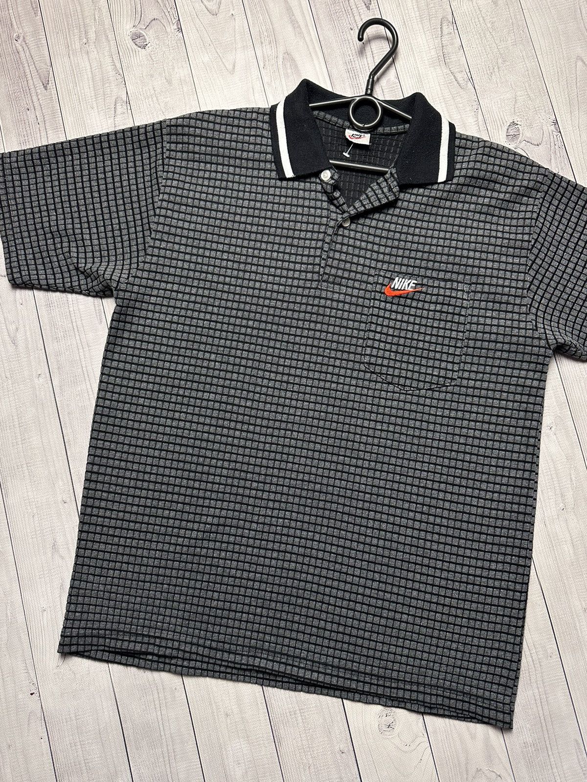 Nike × Vintage Vintage Nike polo plaid rare size M Size US M / EU 48-50 / 2 - 2 Thumbnail