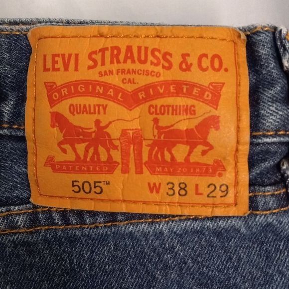 Levi's Levis 505 Size 38x29 Mens Regular Fit Straight Leg Jeans Blu Size US 38 / EU 54 - 9 Thumbnail