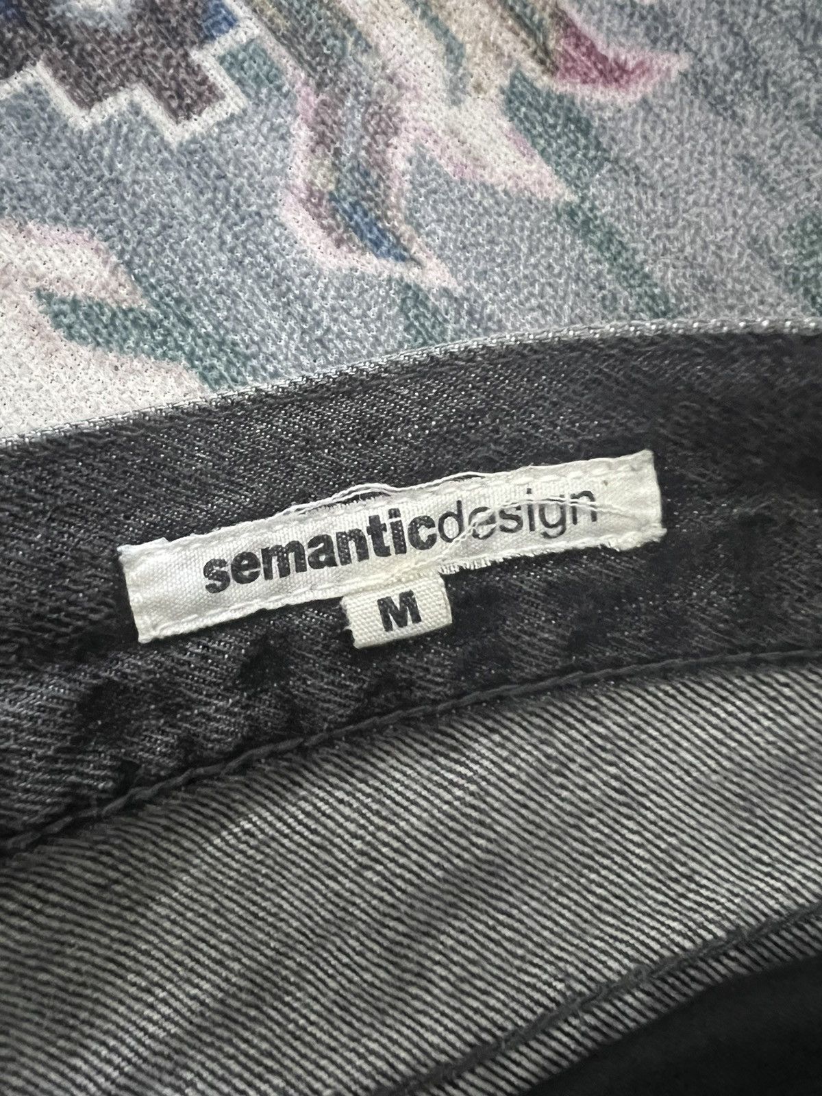 If Six Was Nine × Japanese Brand FLARED💥SEMANTIC DESING ART DISTRESSED DENIM PANT Size US 31 - 10 Thumbnail