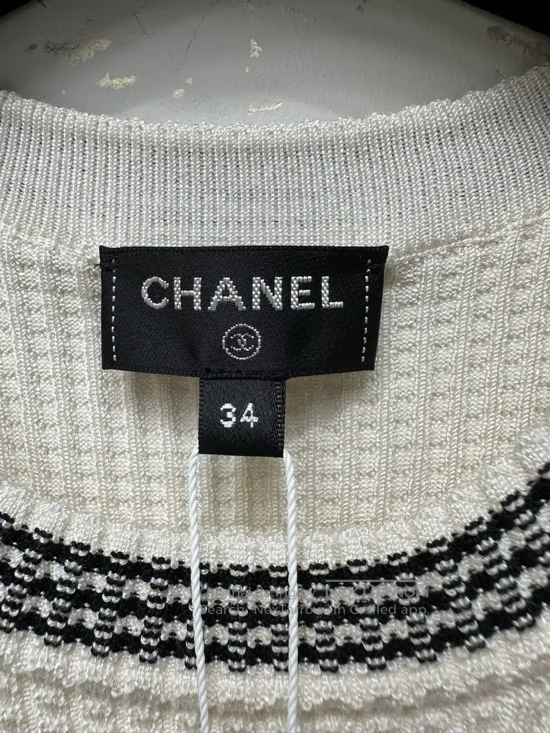 Chanel Chanel 22 Early Spring Vacation Series White Elastic Belt Size XXS / US 00 / IT 34 - 3 Thumbnail