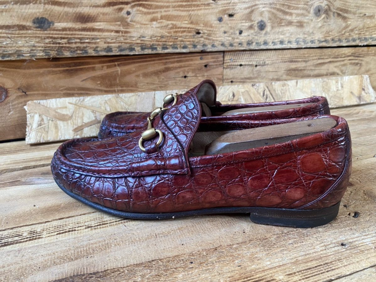 Gucci Gucci horsebit 1953 exotic crocodile leather loafers sz 7 Size US 8 / EU 41 - 8 Thumbnail