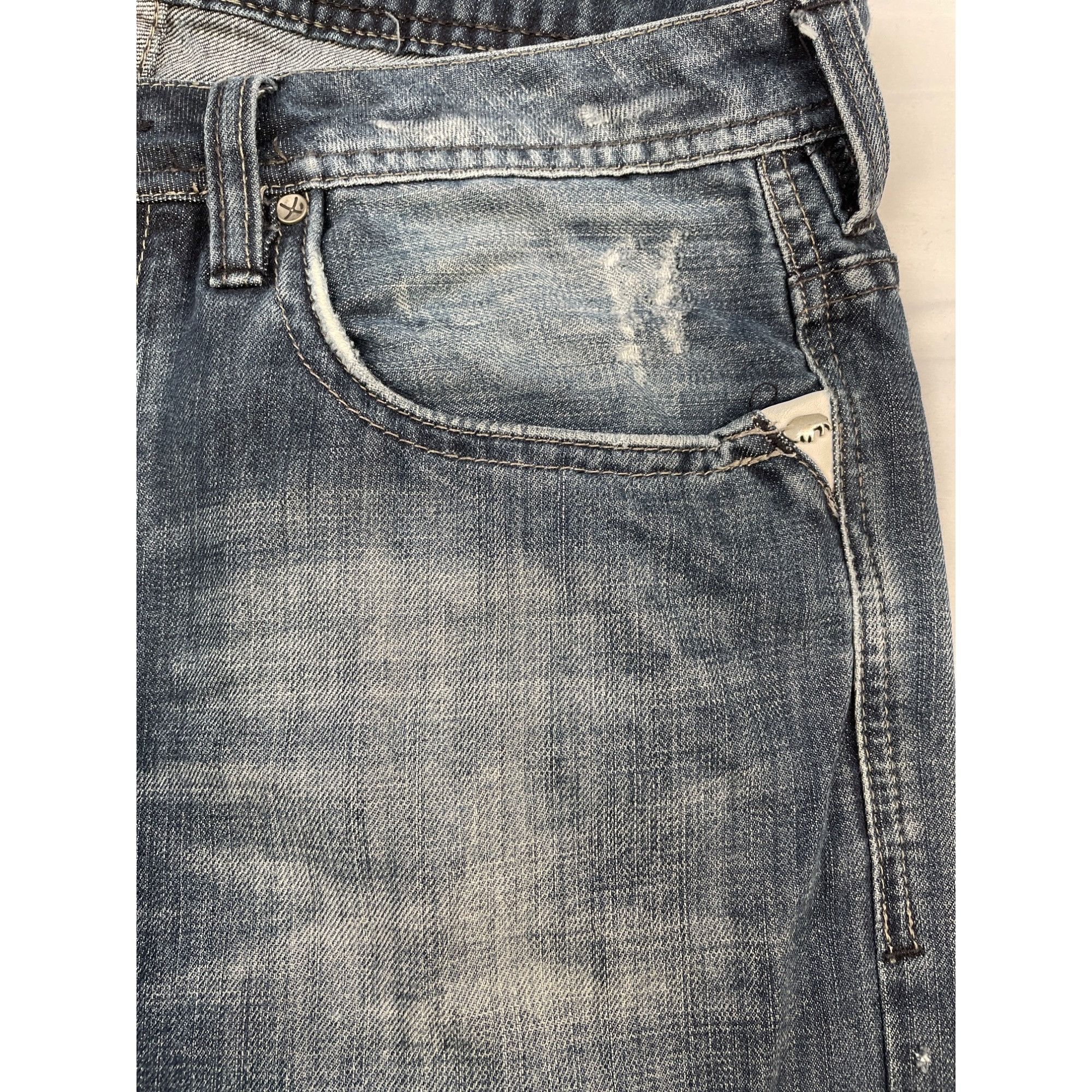 Buffalo David Bitton Buffalo David BItton Men's Blue Jeans Wide Leg Size 34x32 SK Size US 34 / EU 50 - 4 Thumbnail