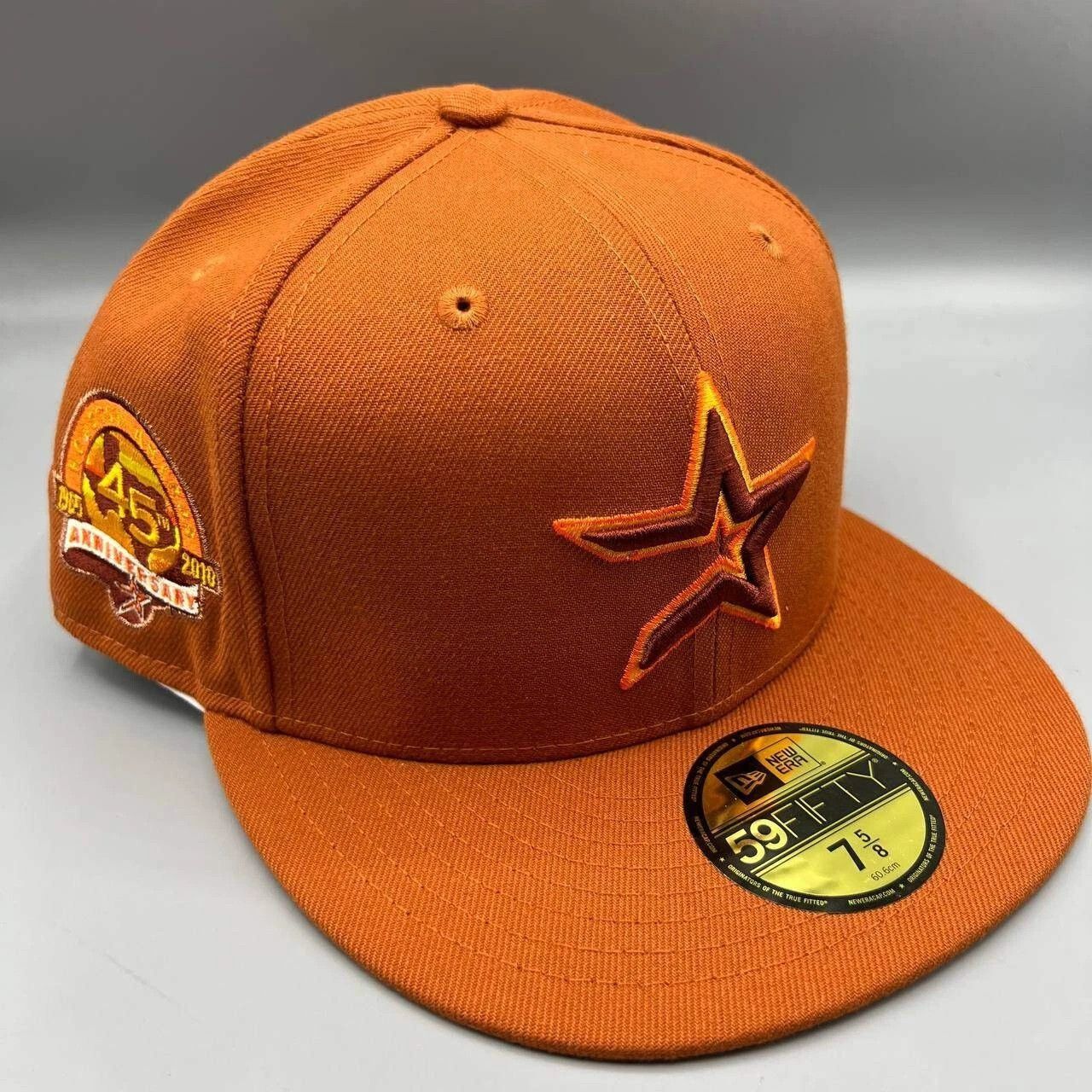 New Era Houston Astros Hat Men 7 5/8 59Fifty New Era MLB Fitted Cap Size ONE SIZE - 1 Thumbnail