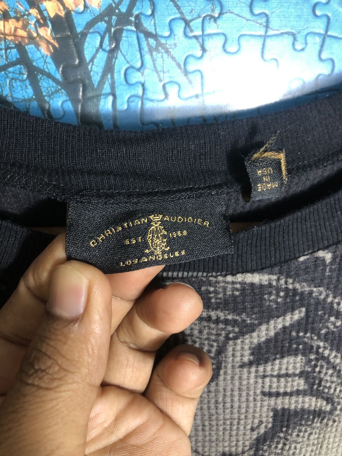 Christian Audigier × Ed Hardy Y2K Rare Christian Audigier Overprint Skull Tee Size US XL / EU 56 / 4 - 8 Thumbnail