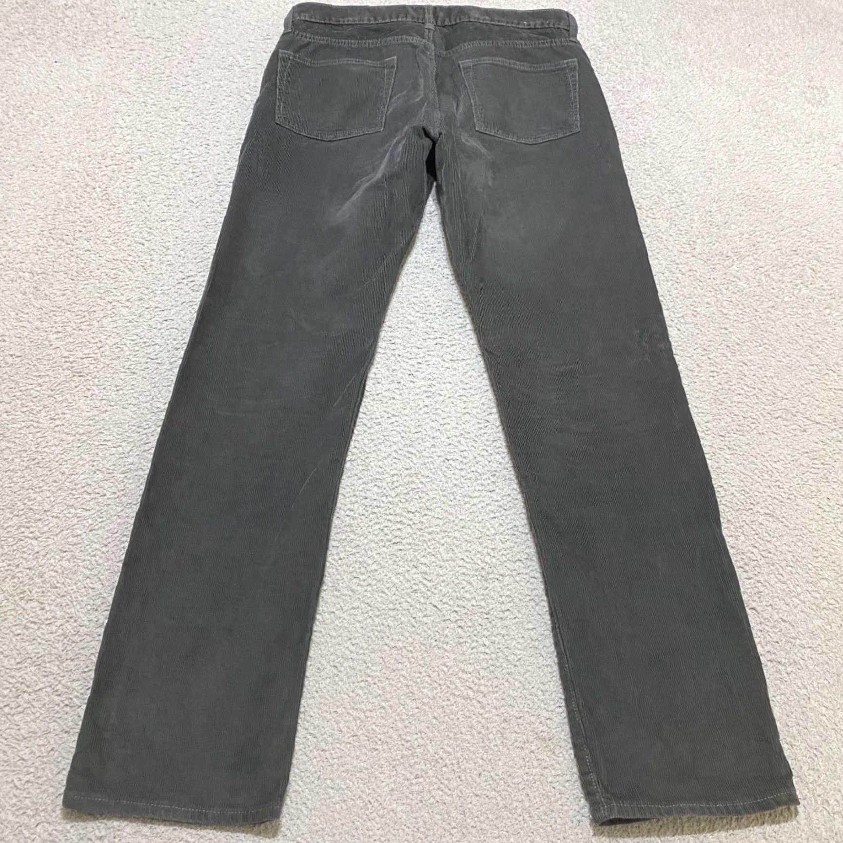 J.Crew J. Crew Mens 30x32 Corduroy Jeans Gray Medium Wash 770 Straight Mid Rise Jeans Men's Corduroy 30 32 Gray Medium Wash 770 Straight Mid Rise Size US 30 / EU 46 - 2 Thumbnail