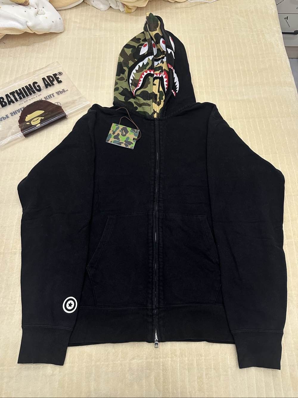 Bape BAPE Shark Full Zip Hoodie Black 2XL Size US XXL / EU 58 / 5 - 1 Thumbnail