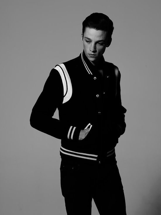 Saint Laurent Paris Teddy varsity bomber jacket Size US M / EU 48-50 / 2 - 10 Thumbnail
