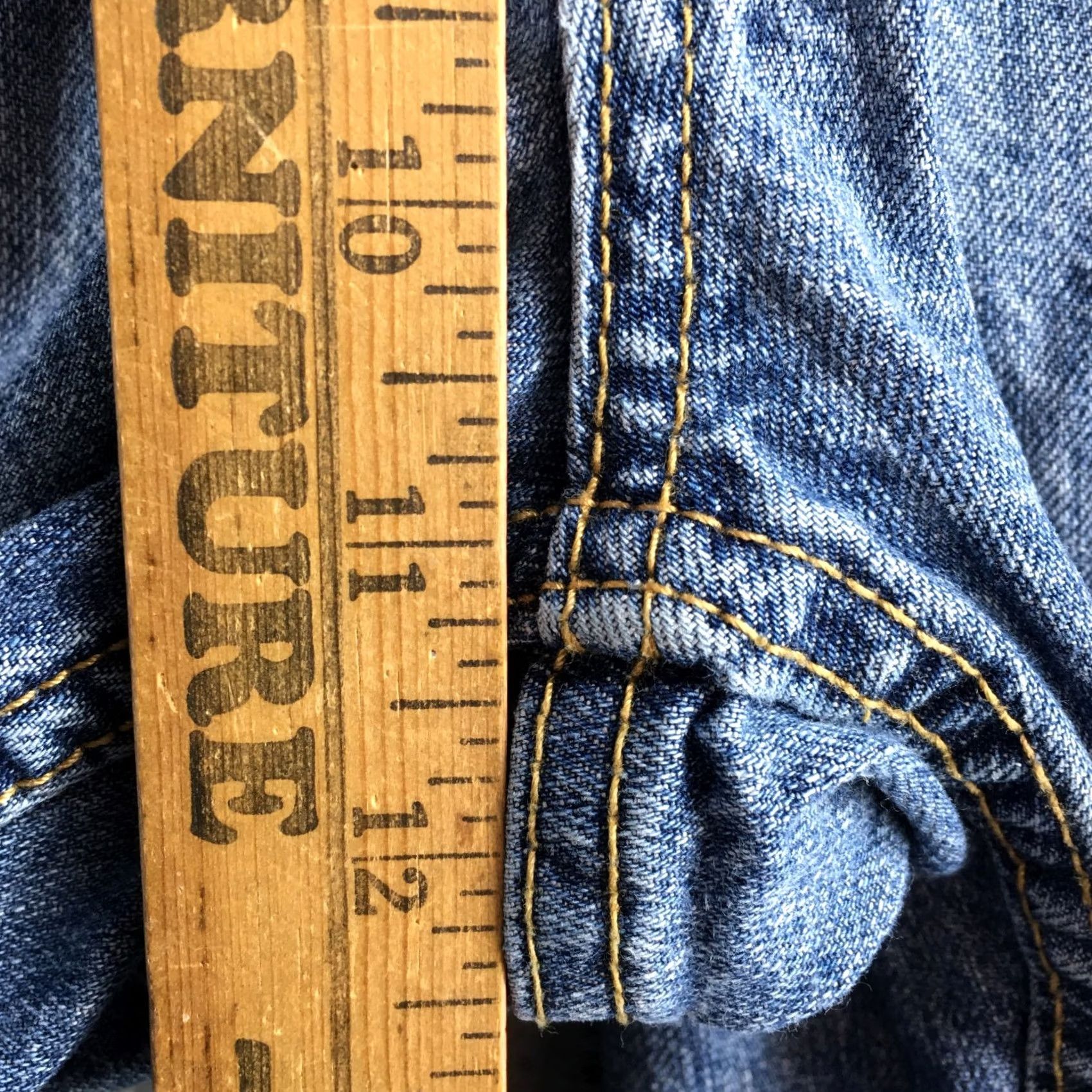 Nautica Nautica Cropped Jeans Mens 32x30 Blue Denim Cotton Mid Rise Zip Fly 5 Pockets Size US 32 / EU 48 - 7 Thumbnail