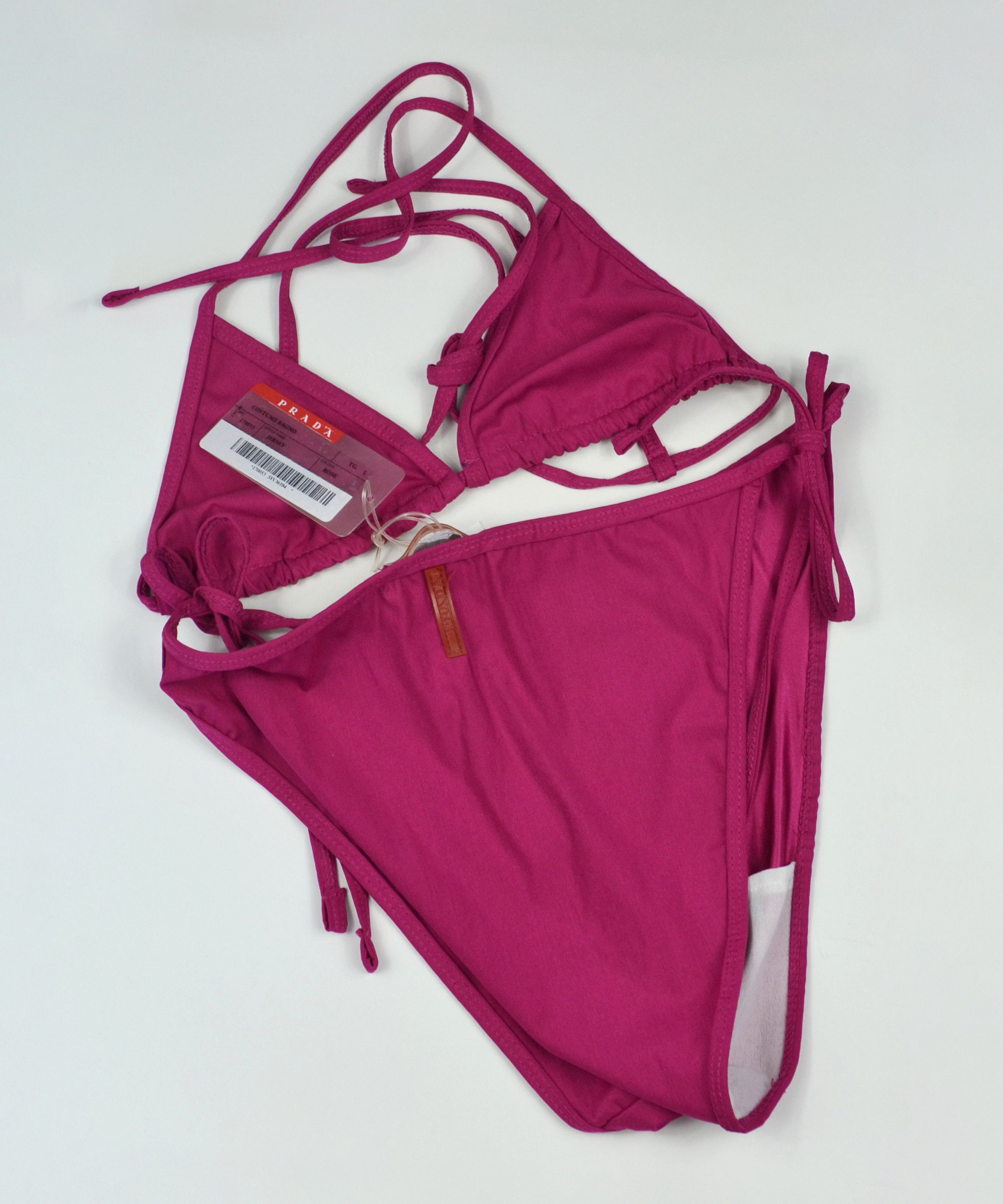 Prada PRADA Bikini Bra Swimsuit Beachwear Red Tab Nylon NEW Size ONE SIZE - 2 Thumbnail