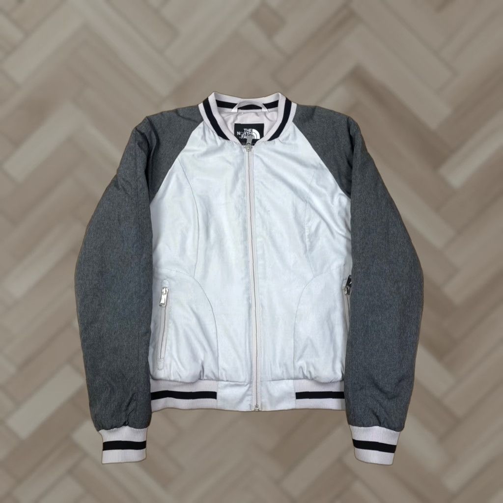The North Face The North Face Jacket Womens XS Gray Bomber Colorblock Zip Pockets Casual #6785 Size XS / US 0-2 / IT 36-38 - 1 Thumbnail