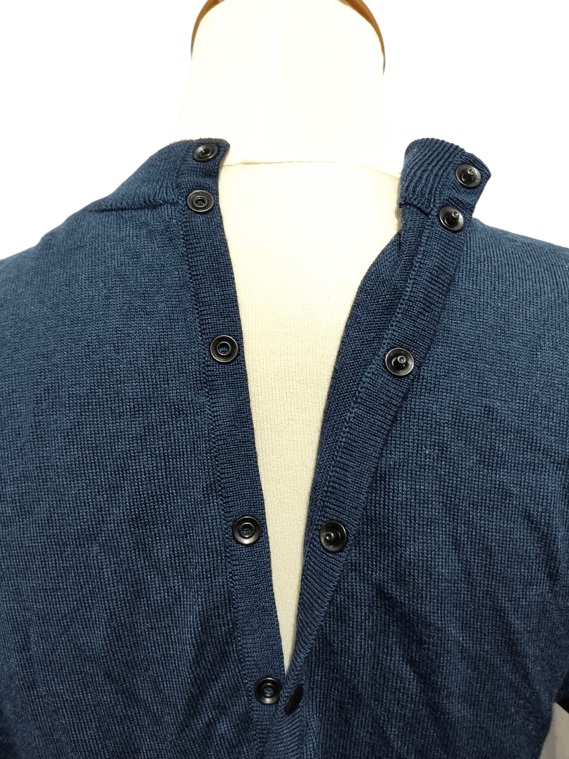 Alaia 🔥Alaia Navy Puff Sleeved wool bodysuit🔥 Size S / US 4 / IT 40 - 6 Thumbnail