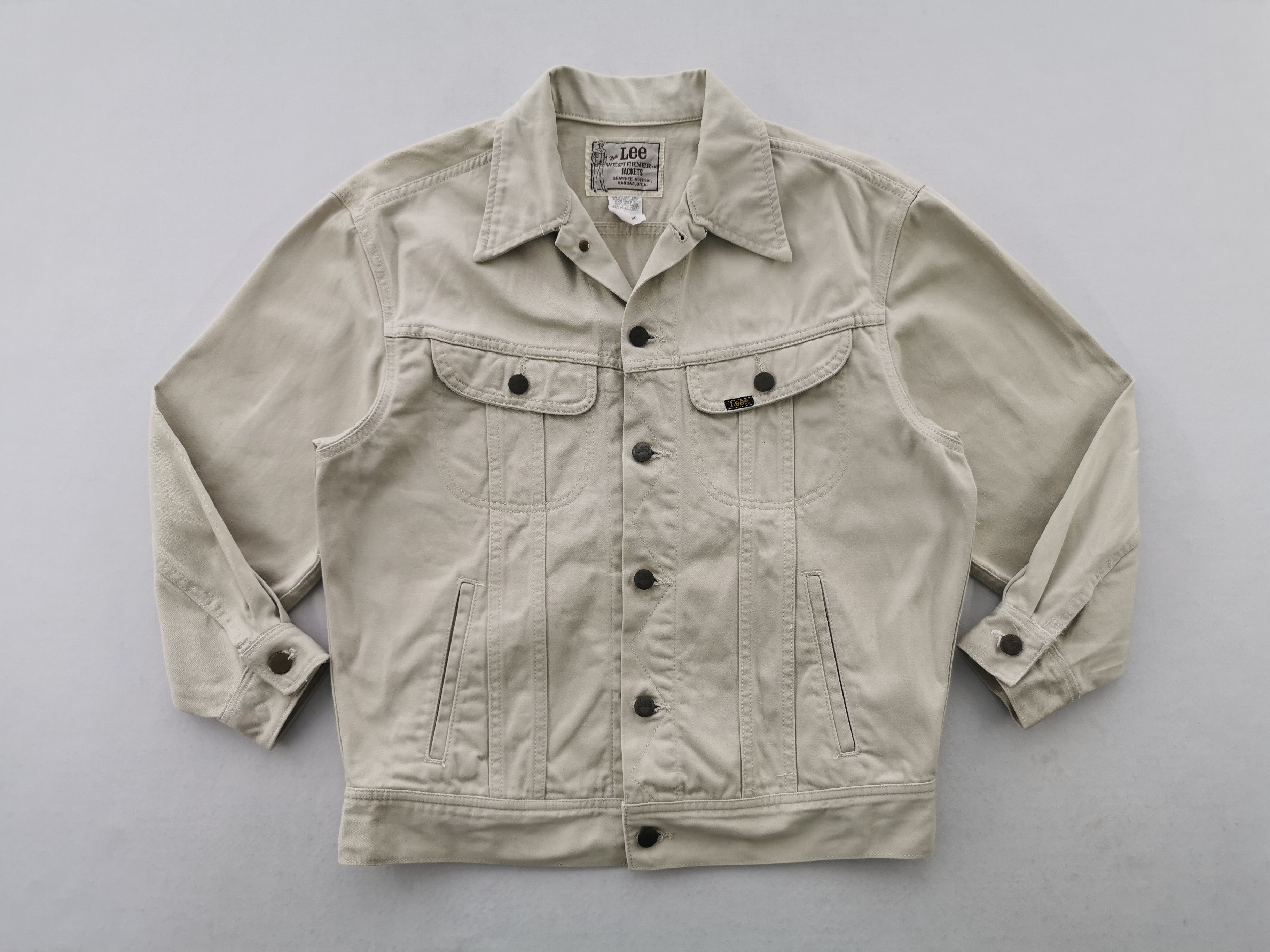 Lee Distressed Vintage 90's Lee Westerner Jeans Jacket Size L Size US L / EU 52-54 / 3 - 3 Thumbnail