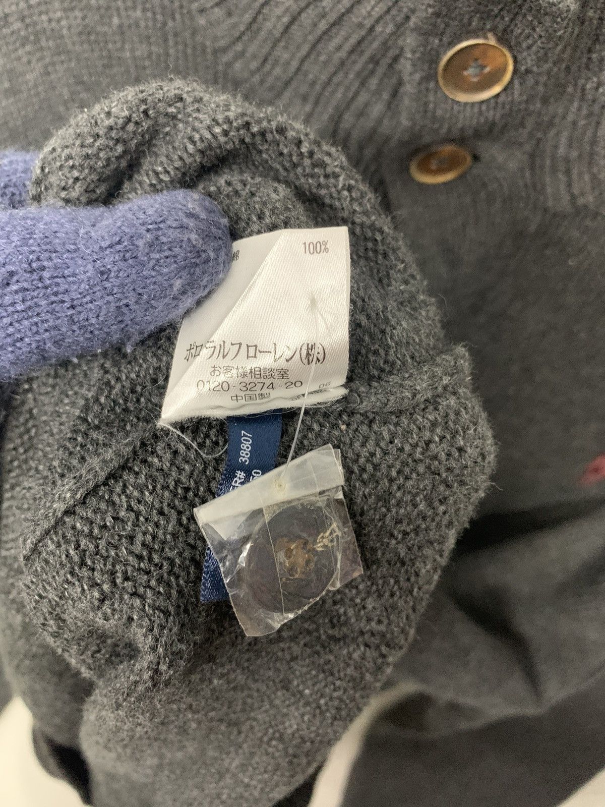 Polo Ralph Lauren 90's Polo Ralph Lauren Small Logo Half Button Knitwear Size US L / EU 52-54 / 3 - 6 Thumbnail