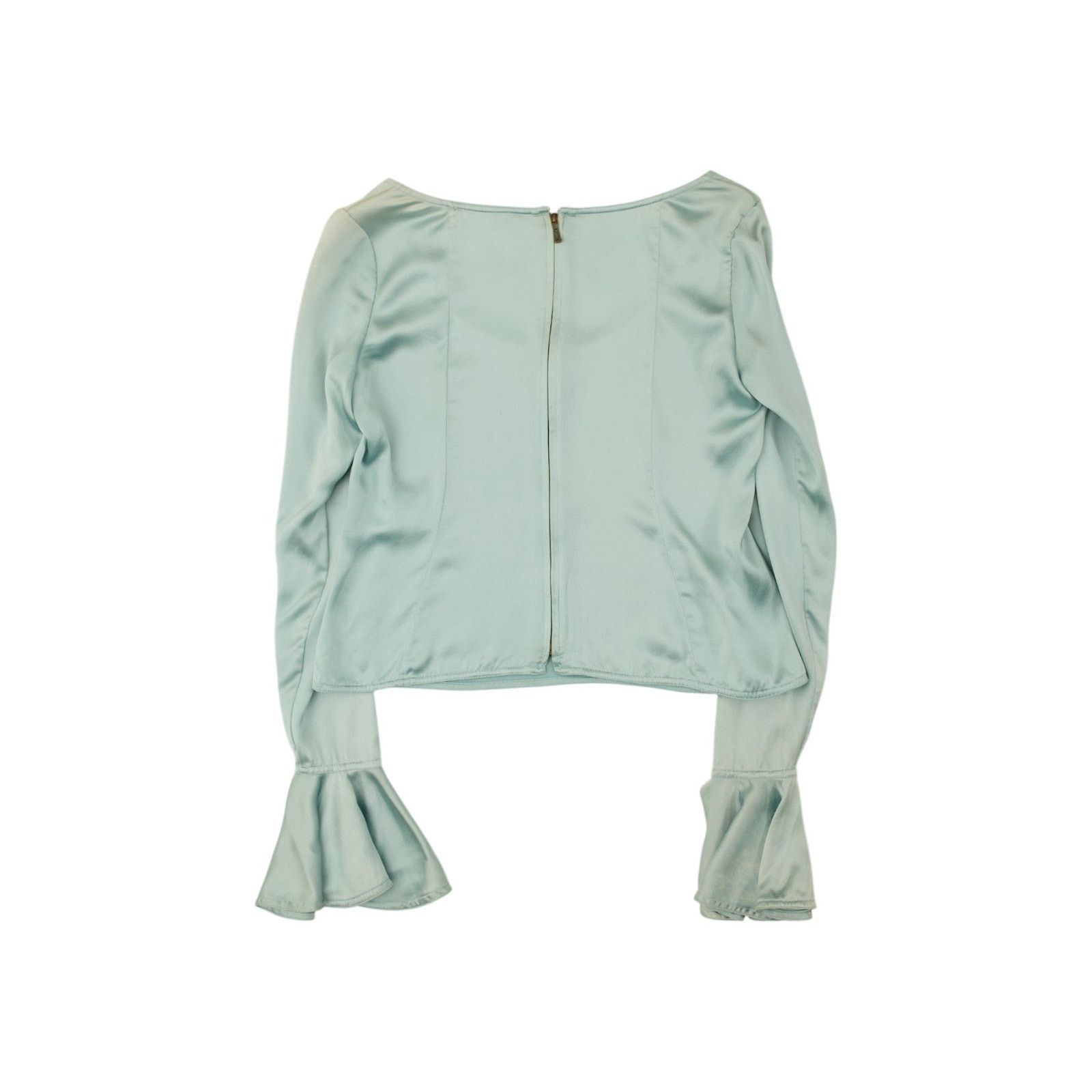 Yves Saint Laurent by Tom Ford F/W 2003 Silk Baby Blue Top Size S / US 4 / IT 40 - 3 Thumbnail