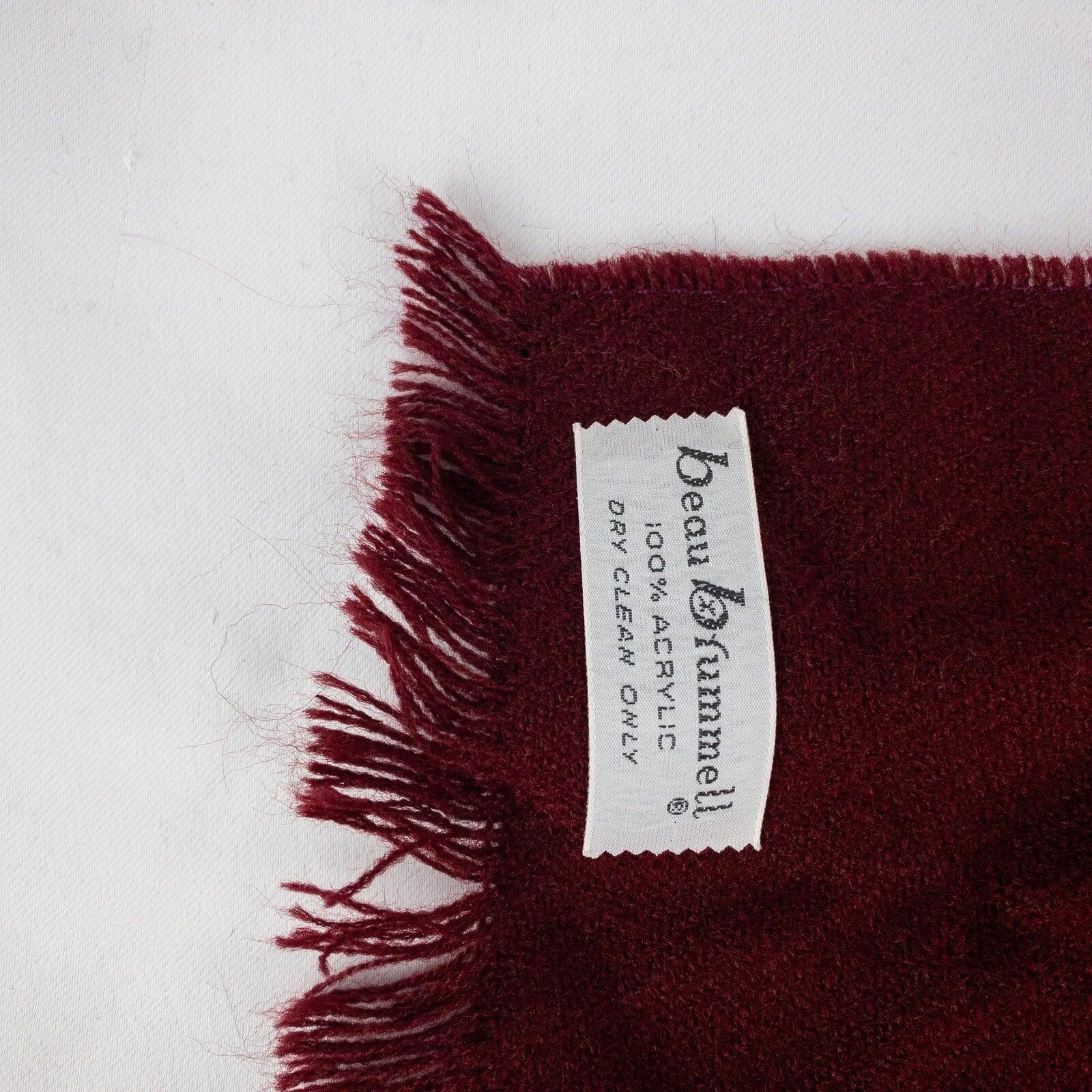 Other Beau Brummell Vintage Red Knit Scarf Mens Womens One Size Size ONE SIZE - 9 Thumbnail
