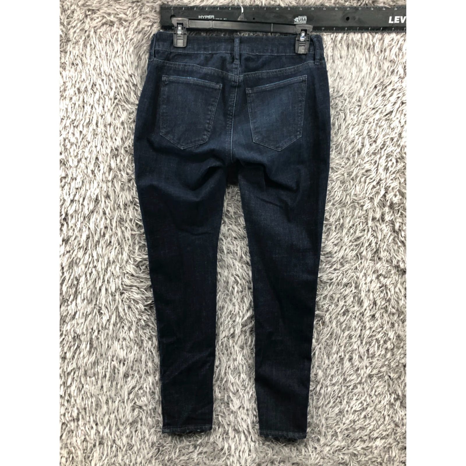 Gap Gap 1969 Maternity True Skinny Jeans Size 29 Womens Dark Wash Blue Denim 5-Pocket Belt Loops Zipper Button Slim Fit Cotton Jeans - Womens Size 29" - 5 Thumbnail